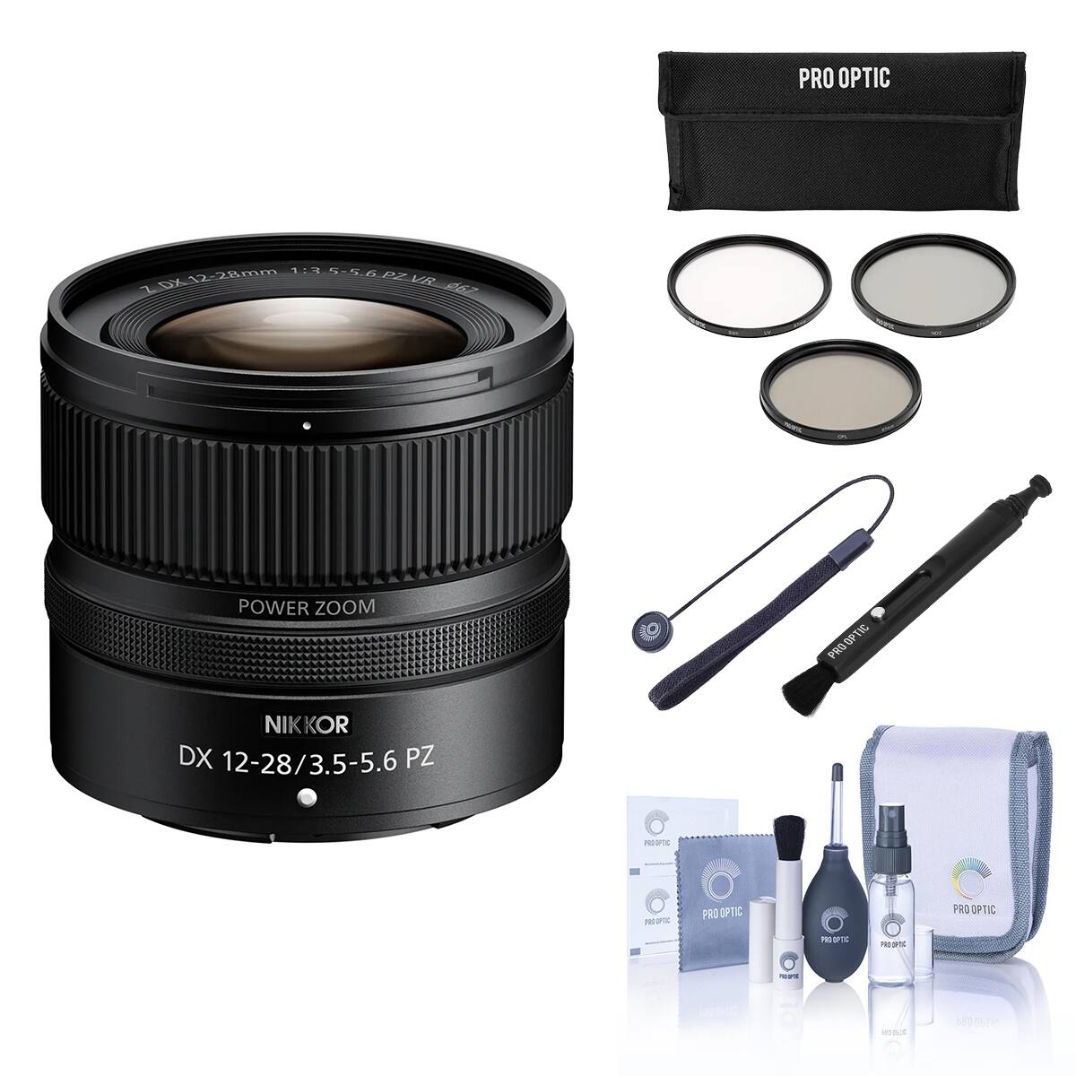 Bundle - Nikon - NIKKOR Z DX 12-28mm f/3.5-5.6 PZ VR Lens, with Included Value
