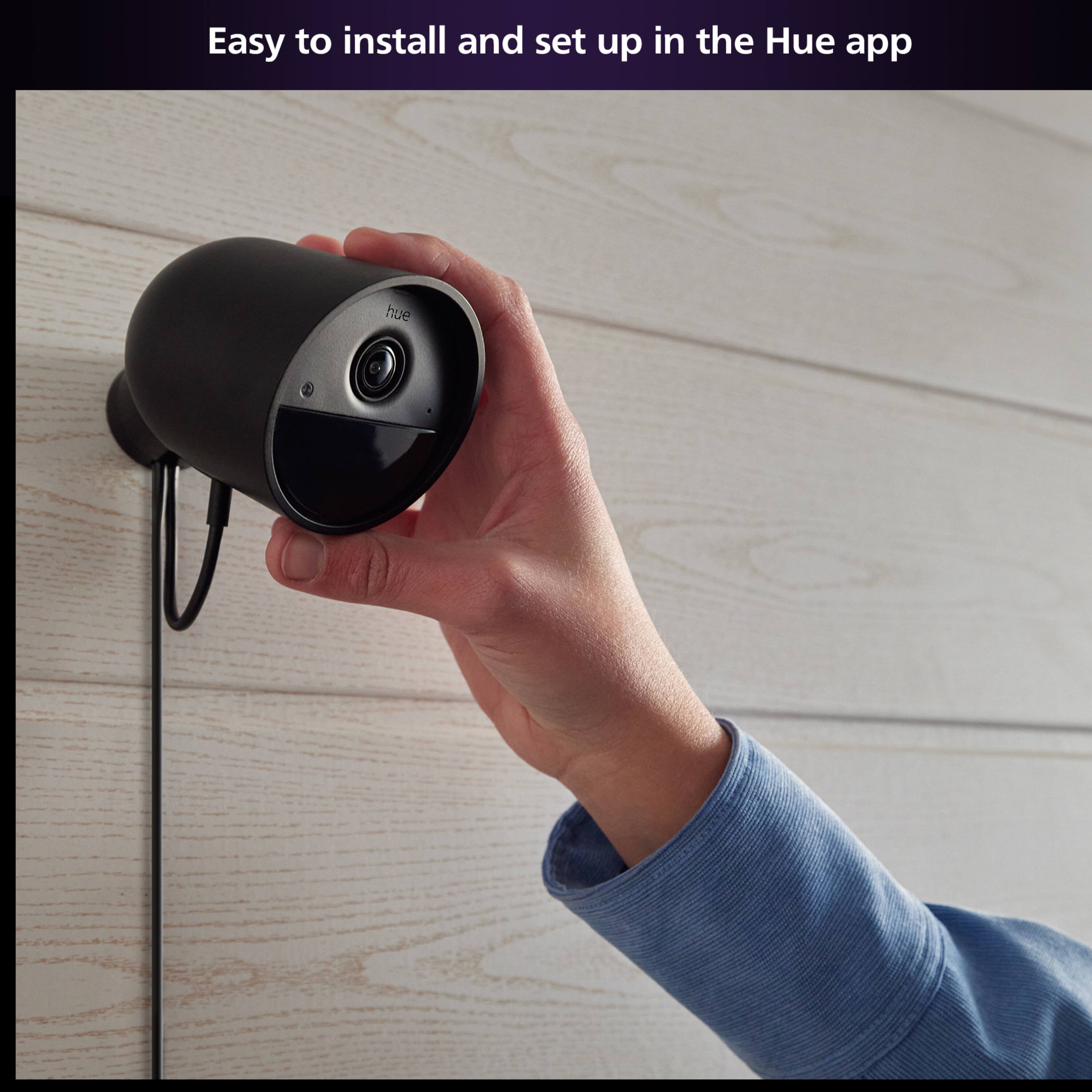 Easy to install and set up in the Hue app.