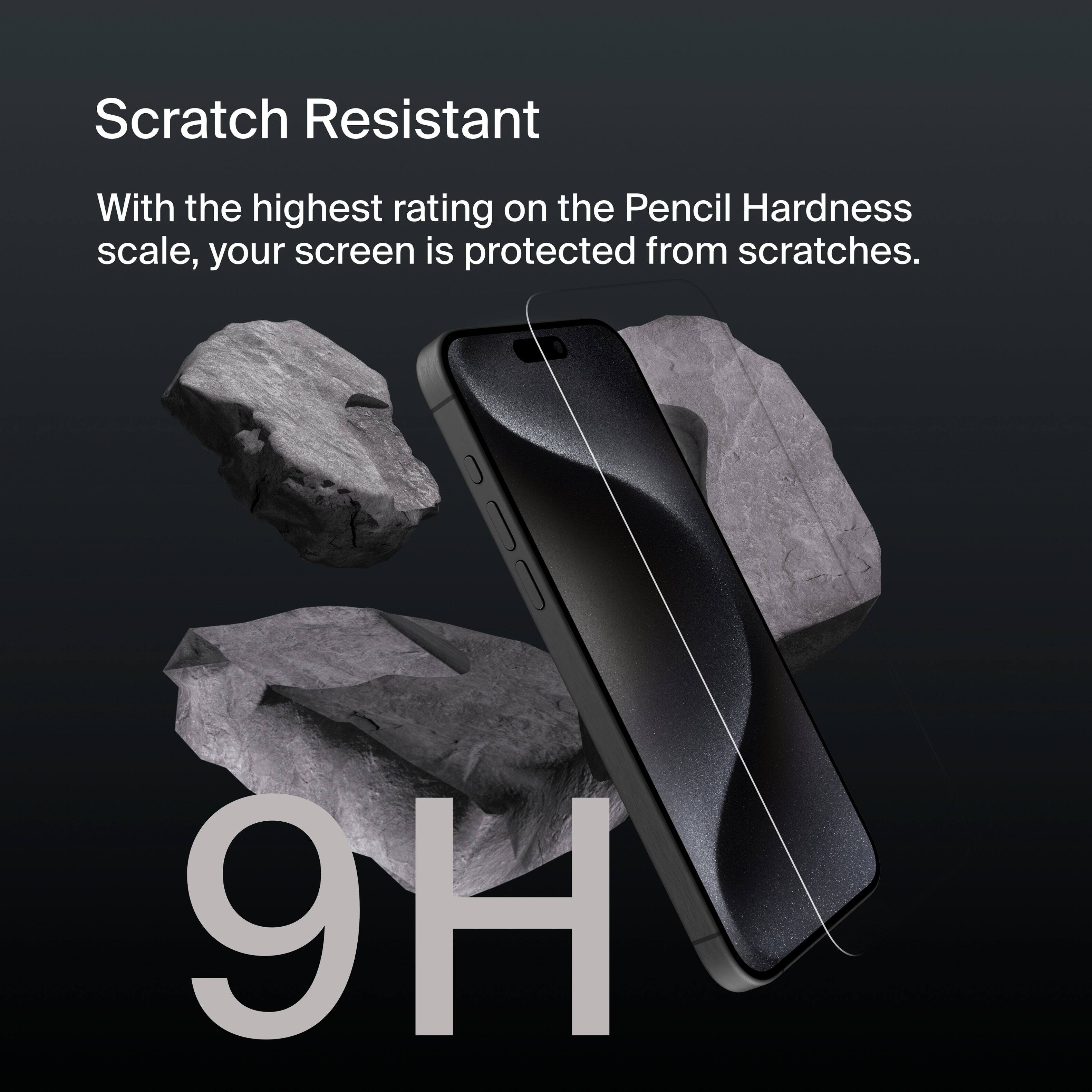 Scratch Resistant: With the highest rating on the Pencil Hardness scale, your screen is protected from scratches. 9H