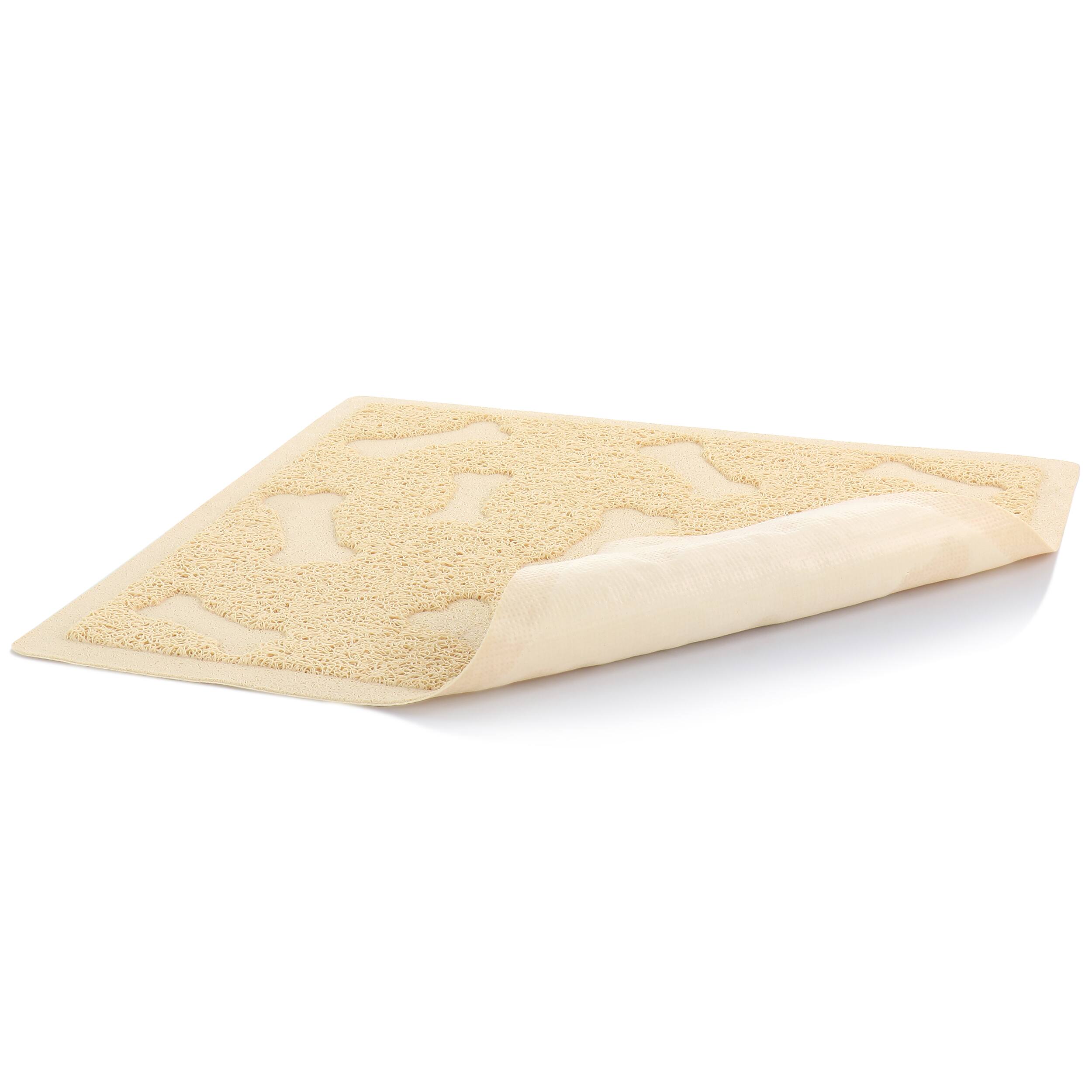 Alt View 1. Gibson - Gibson Everyday Pet Elements 17.7 x 15.75 Inch Dog Bone Placemat in Tan - Tan.