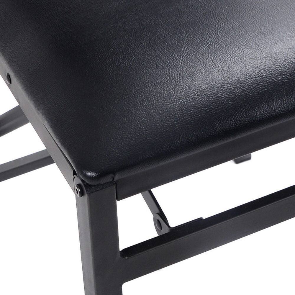 Left. Pefilos - Set of Metal Folding Dining Chair with Space Saving Design Lounge Chair Room Chair for Kitchen - Black.