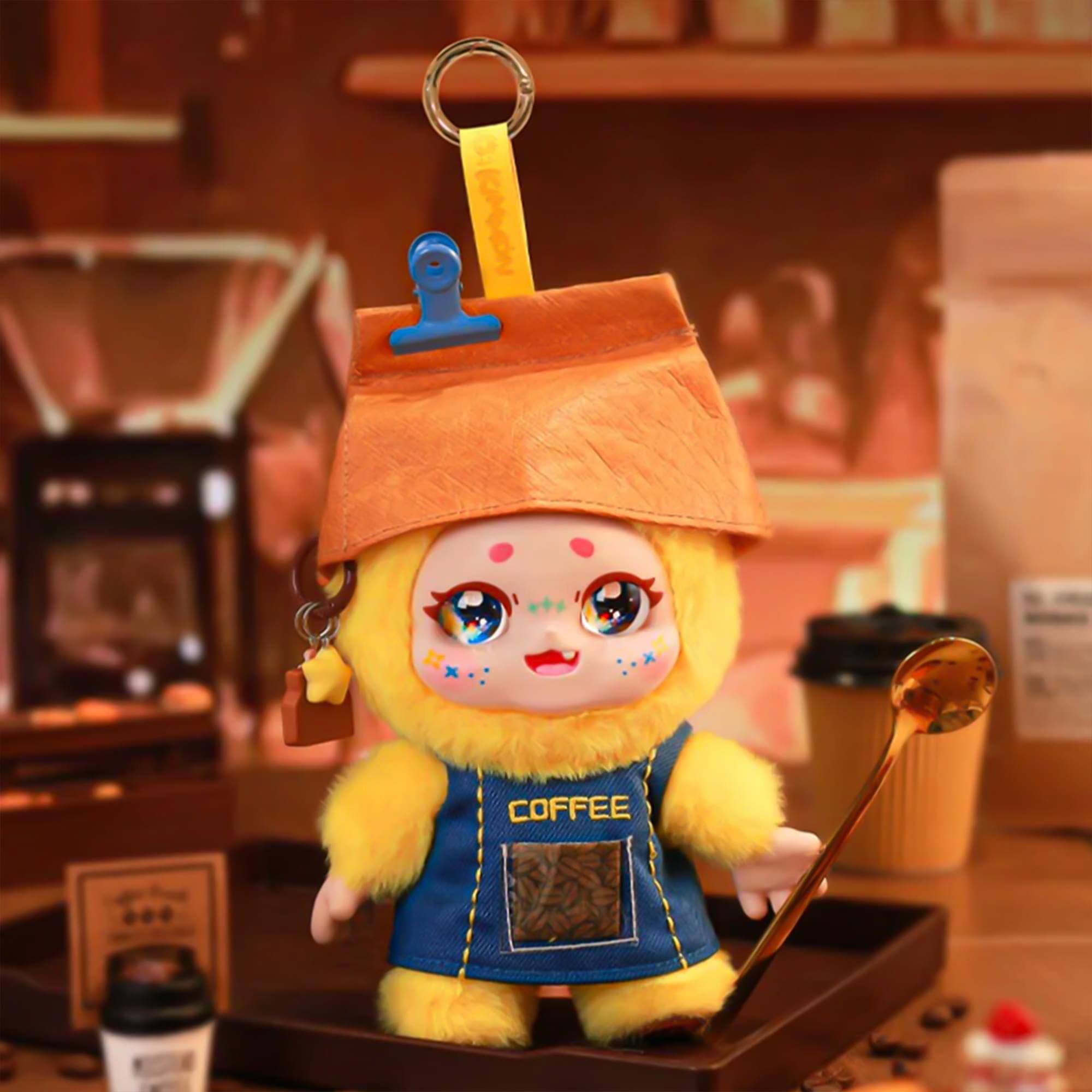 Alt View 4. Estar Culture Ent. - Kimmon Let's Cafe Series | 7 Inch Plush Blind Box - Multi-Colored.