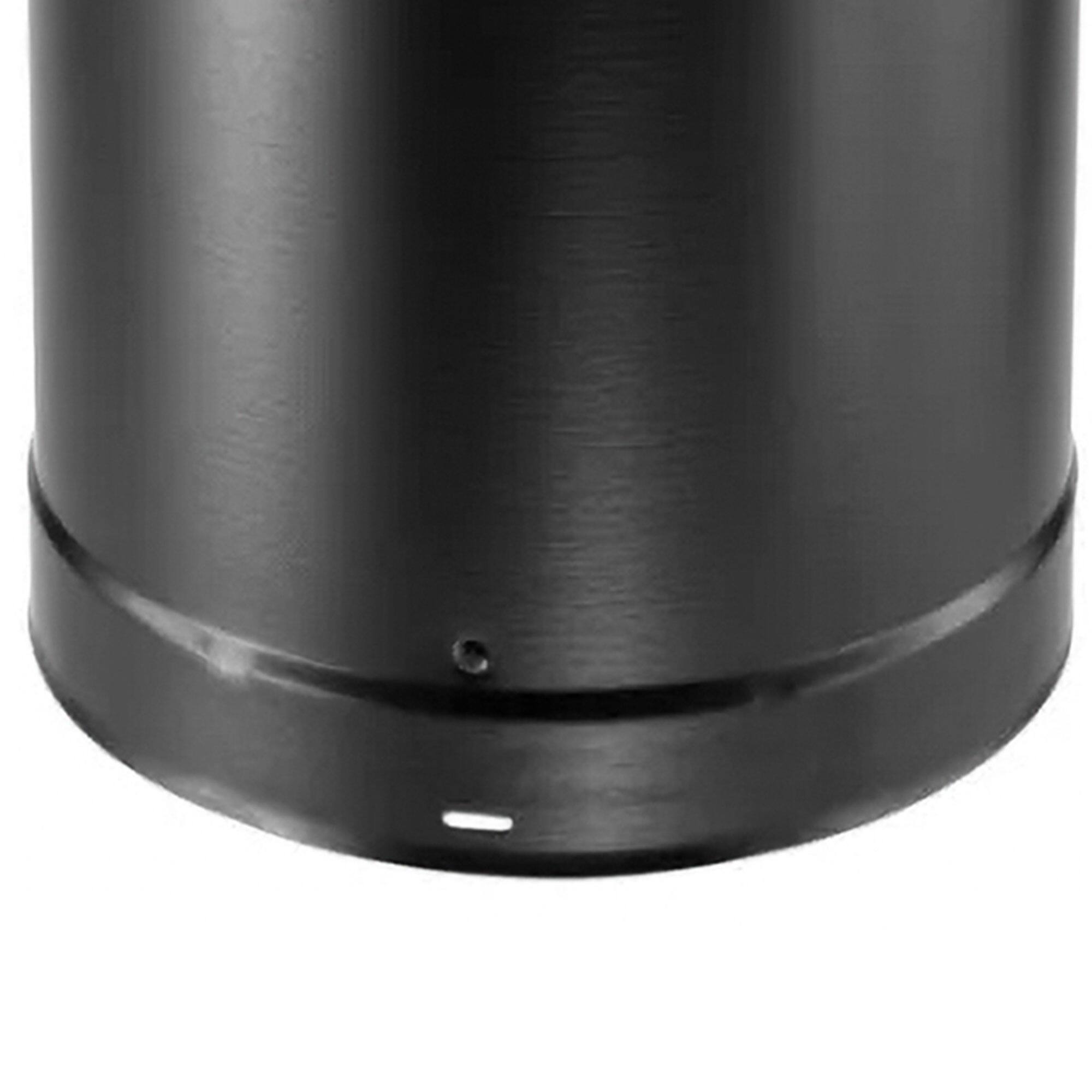 Alt View 5. DuraVent - DuraVent 8DVL-48 DVL Galvanized Steel Double Wall Stove Pipe, 8 x 48 Inch, Black.