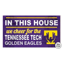 Jardine - Tennessee Tech Golden Eagles 11'' x 20'' Indoor/Outdoor In This House Sign - Purple
