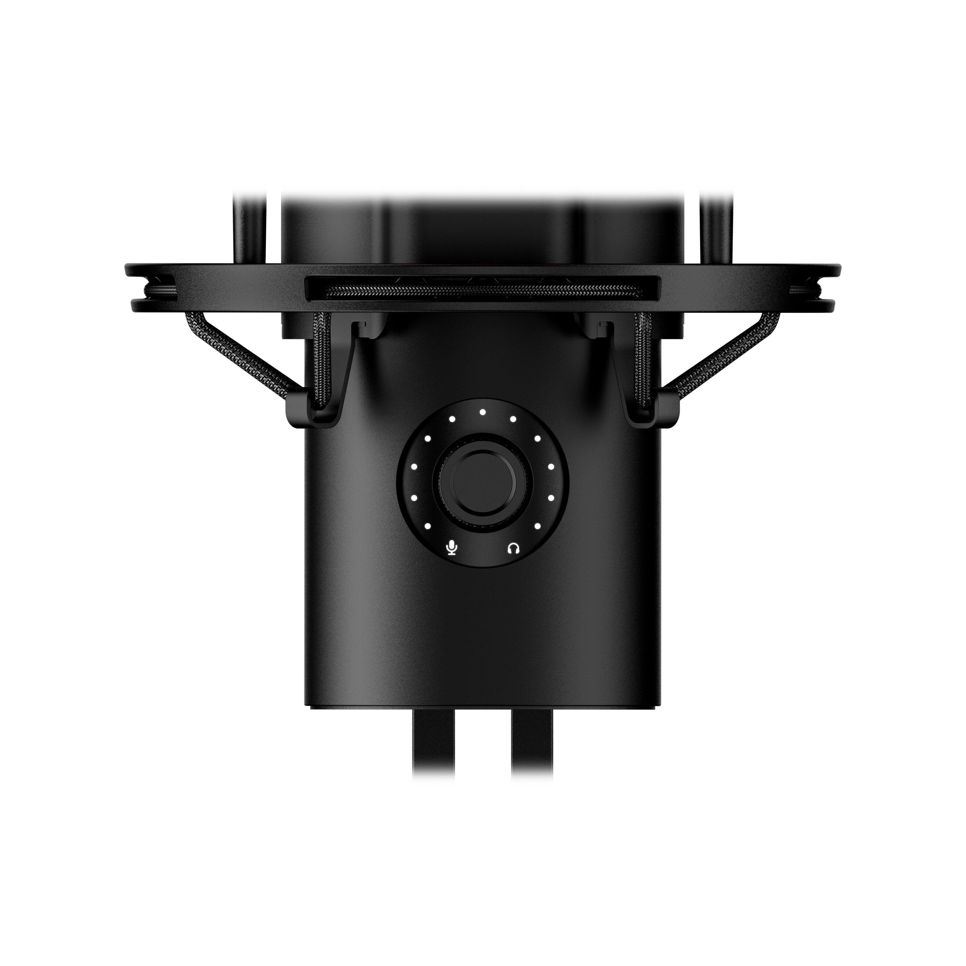 Alt View 10. HyperX - QuadCast 2 Wired Multi-Pattern USB Electret Condenser Microphone - Black.