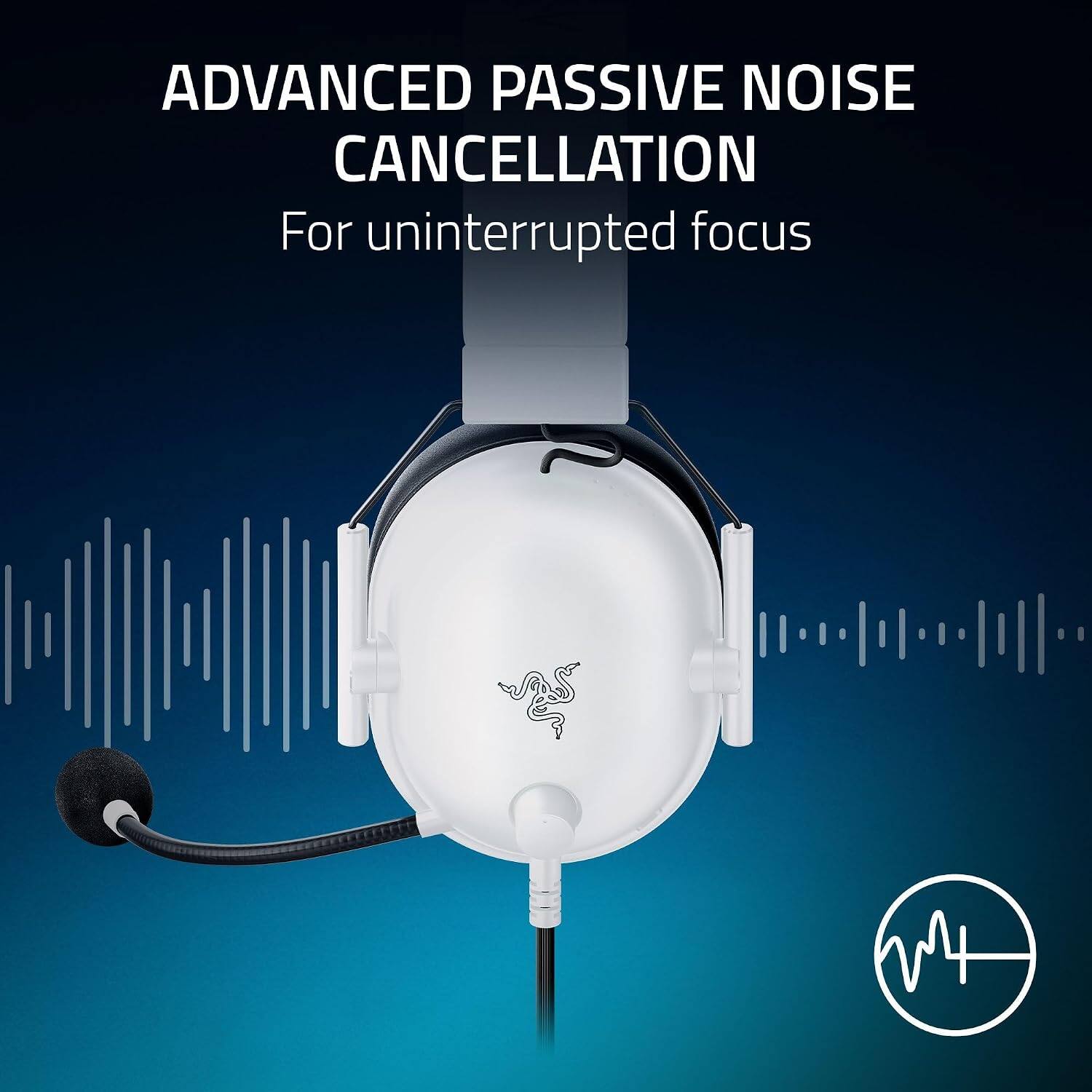 ADVANCED PASSIVE NOISE CANCELLATION  
For uninterrupted focus