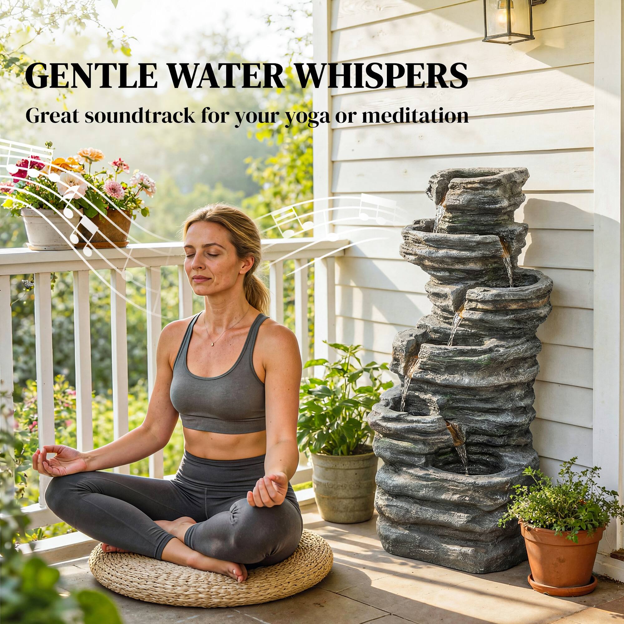 GENTLE WATER WHISPERS  
Great soundtrack for your yoga or meditation