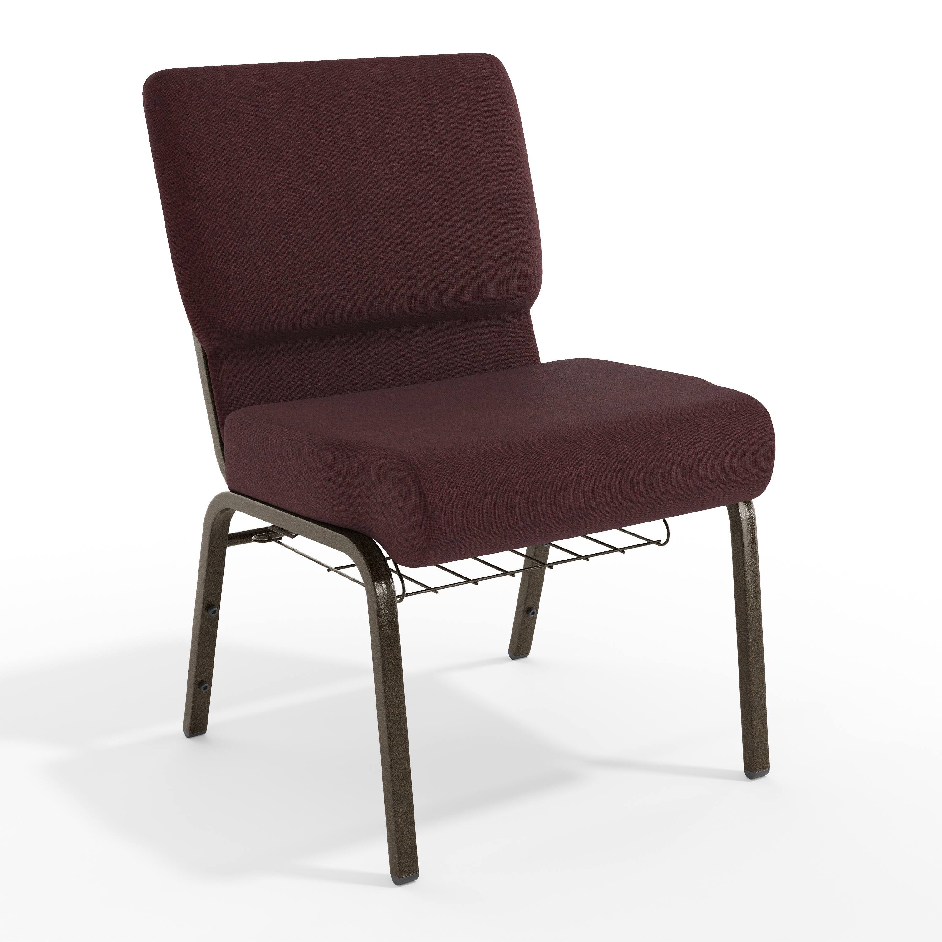 Plum Fabric/Gold Vein Frame