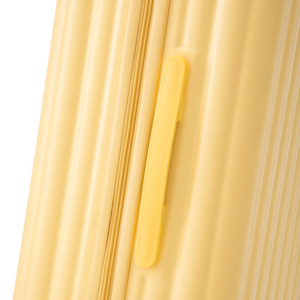Alt View 10. Ropilly - Ropilly 3 Piece Luggage Set ABS Hard Shell Suitcase Yellow - Yellow.