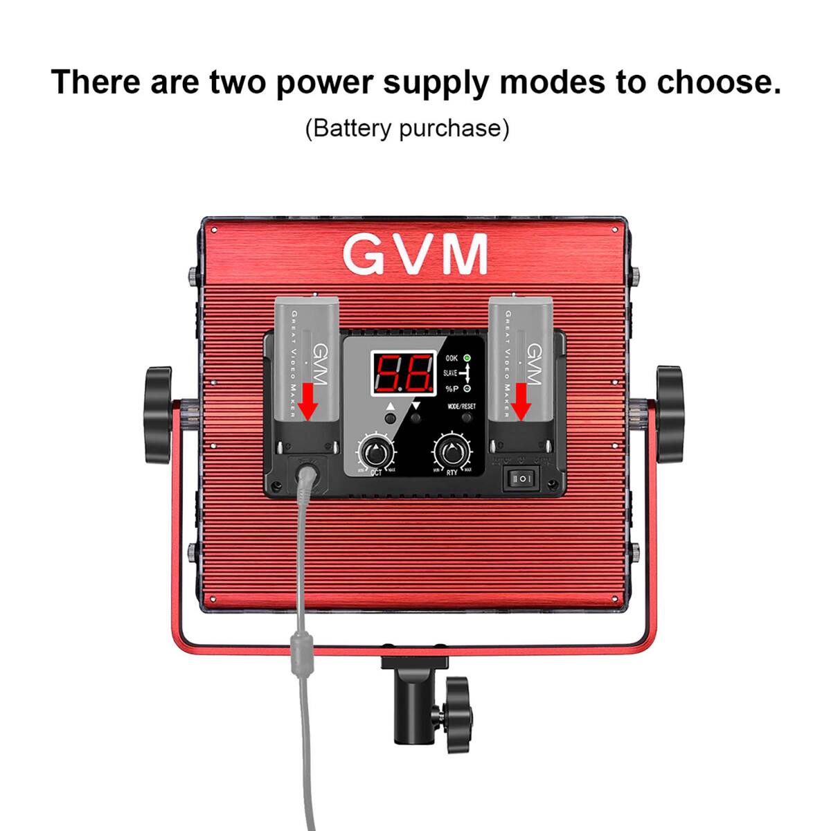 There are two power supply modes to choose. (Battery purchase)