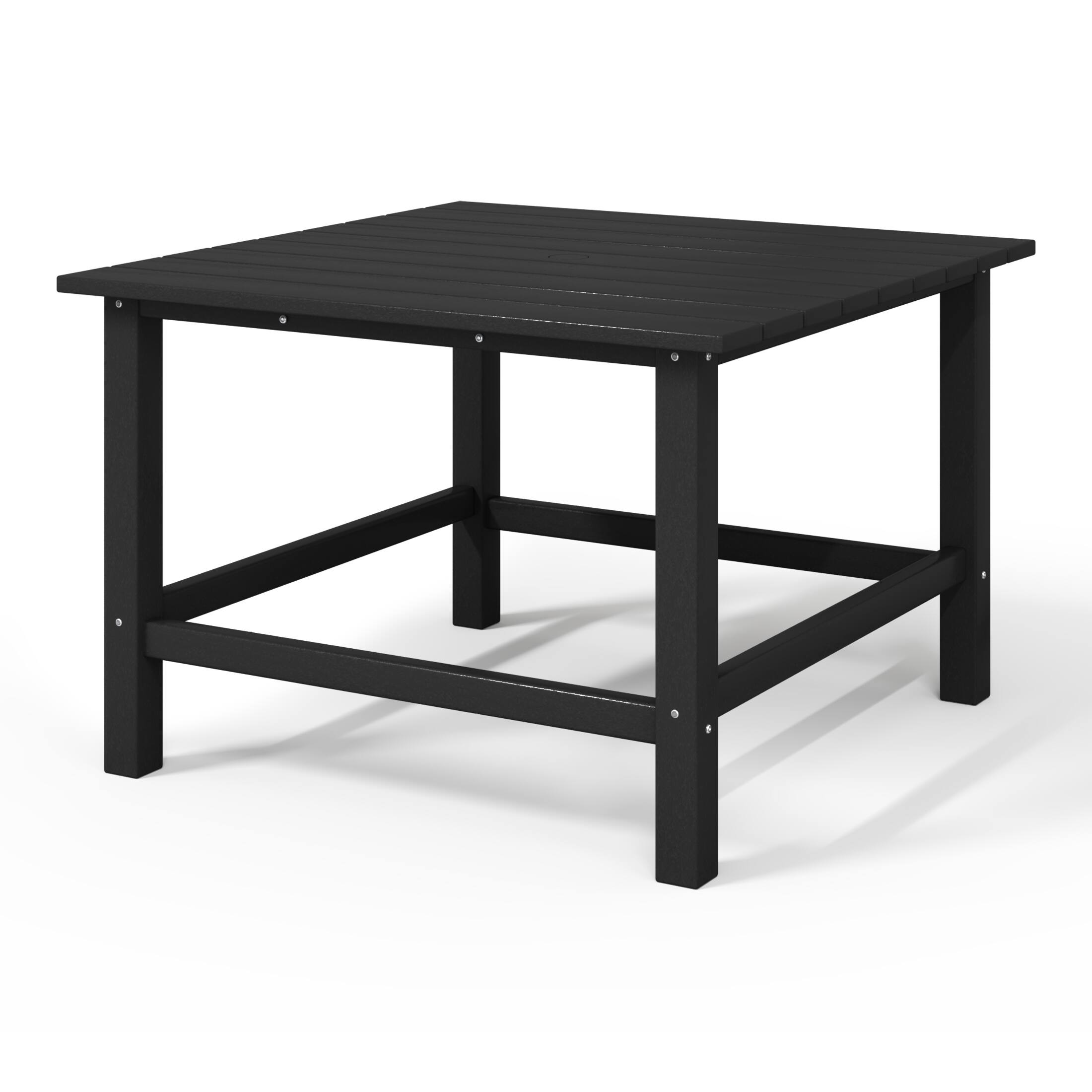 Back. WestinTrends - WestinTrends Malibu Kids Outdoor Patio Furniture HDPE 30" Wide Square Dining Table - Black.
