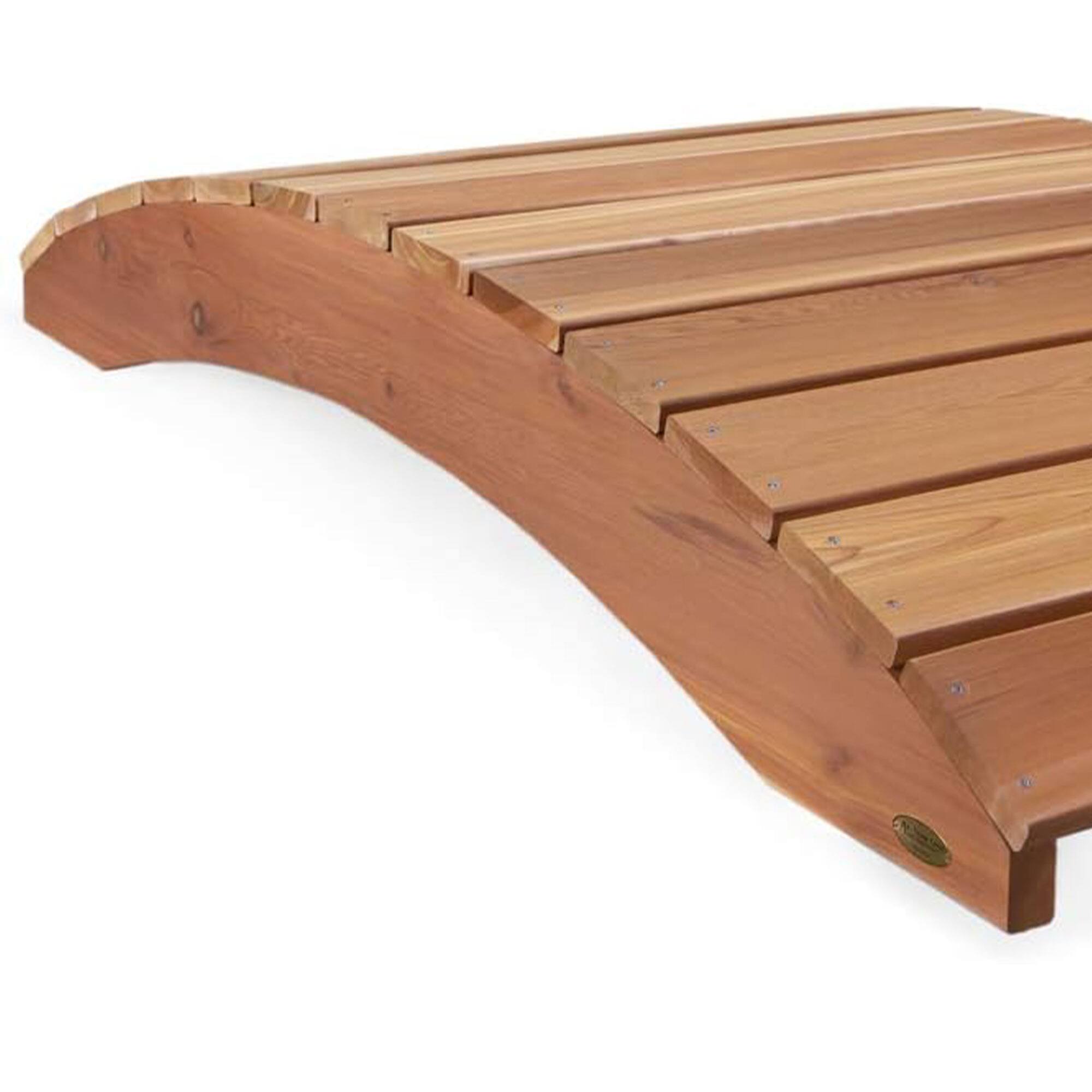 Alt View 5. All Things Cedar - All Things Cedar Wooden Bridge, Outdoor Garden Walkway, 6 Feet, Natural Finish - Natural.