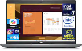 Dell - Latitude 5450 HK9VF Laptop, Core Ultra 7 155U, 32GB, 1TB SSD, 14.0" FHD (1920x1080), Intel Graphics, Win 11 Pro - Titan Gray