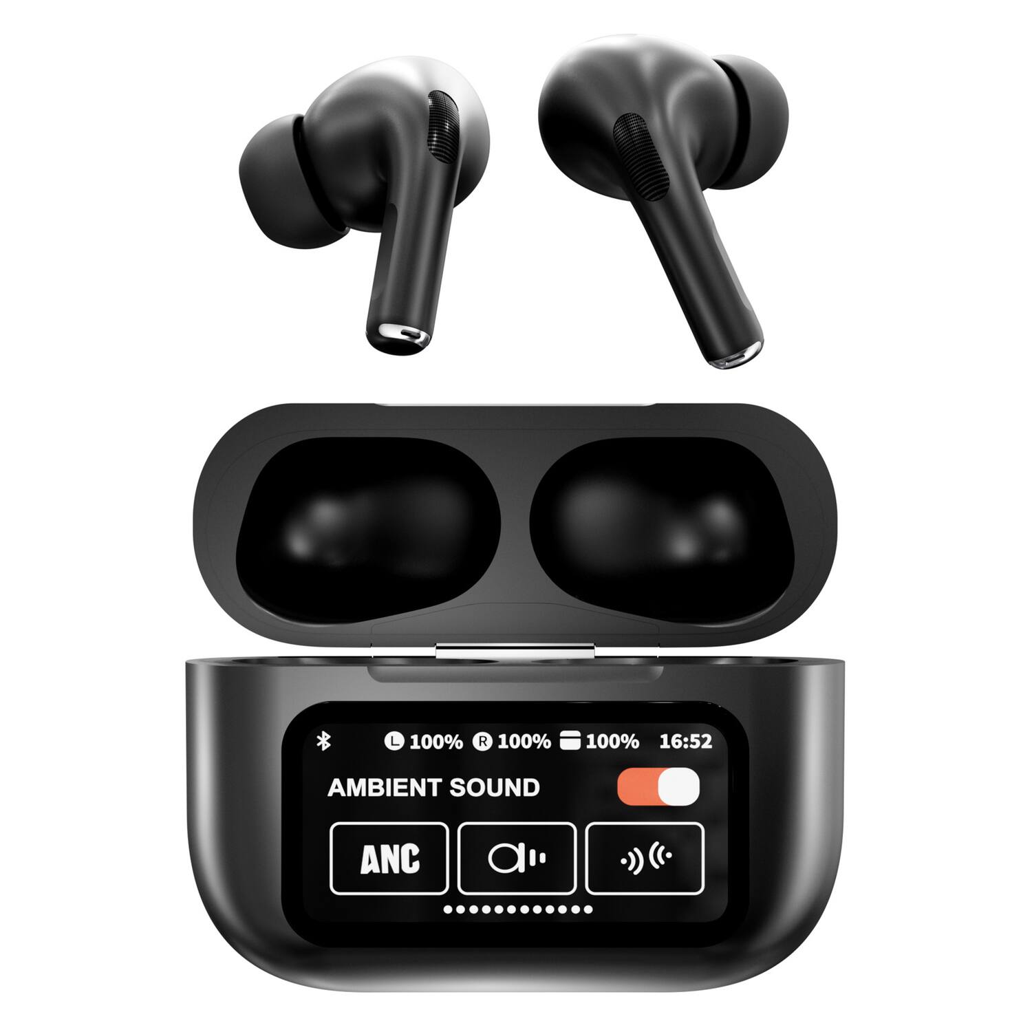 L 100% R 100% 100% 16:52 AMBIENT SOUND ANC