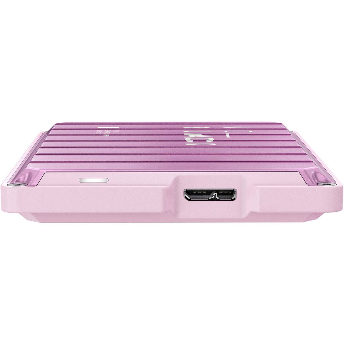 Alt View 2. WD - WD _BLACK P10 Game Drive 2TB USB 3.2 Gen 1 External Hard Drive, Pink - Pink.