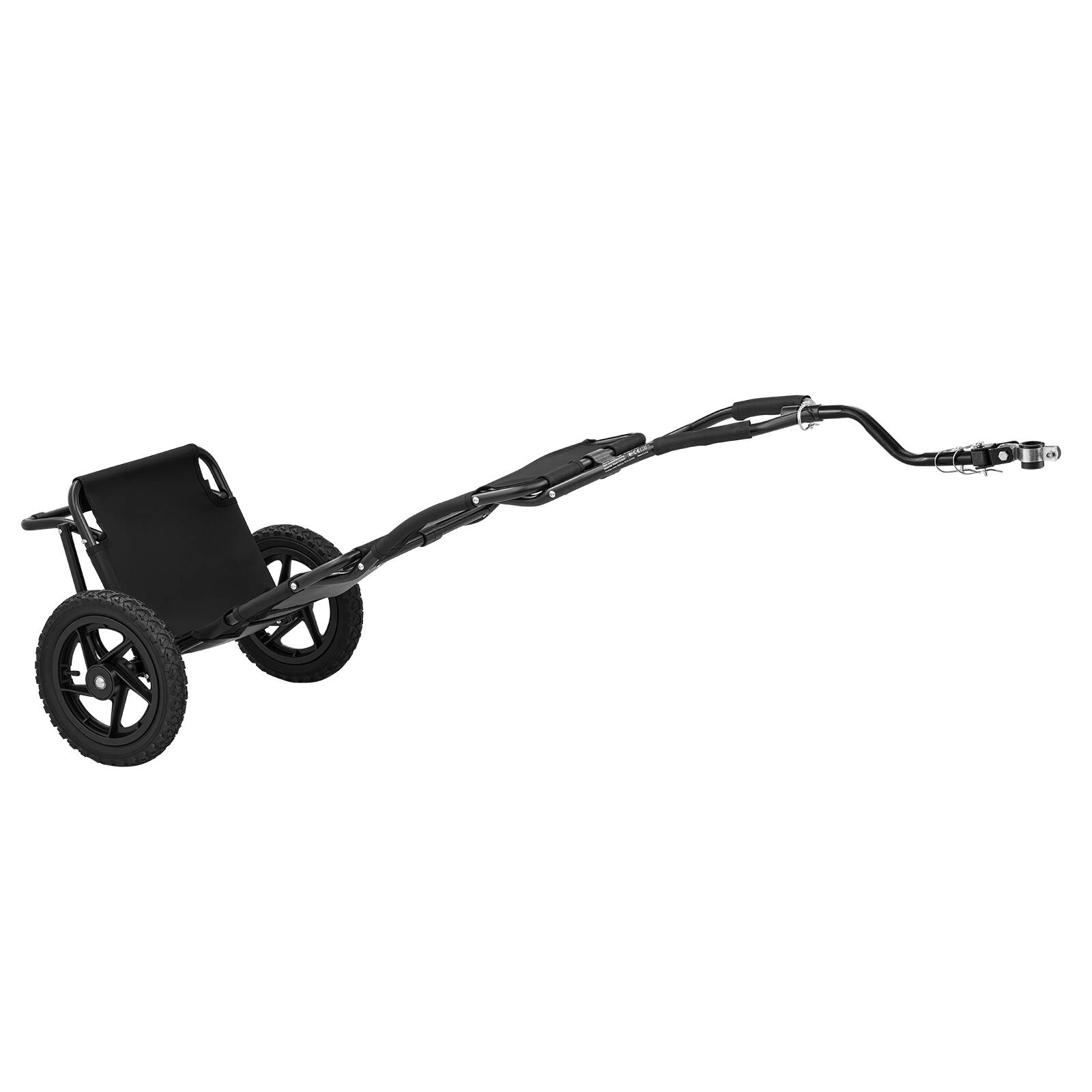 Alt View 5. VEVOR - Bike Cargo Trailer 60 lbs Load 3-in-1 Bicycle Wagon Cart Folding, Backpack/Trailer/Pushcart Mode with 12-Inch Wheels.