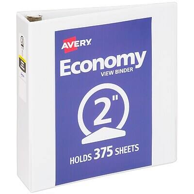 Avery Economy View Binder 2" Holds 375 Sheets