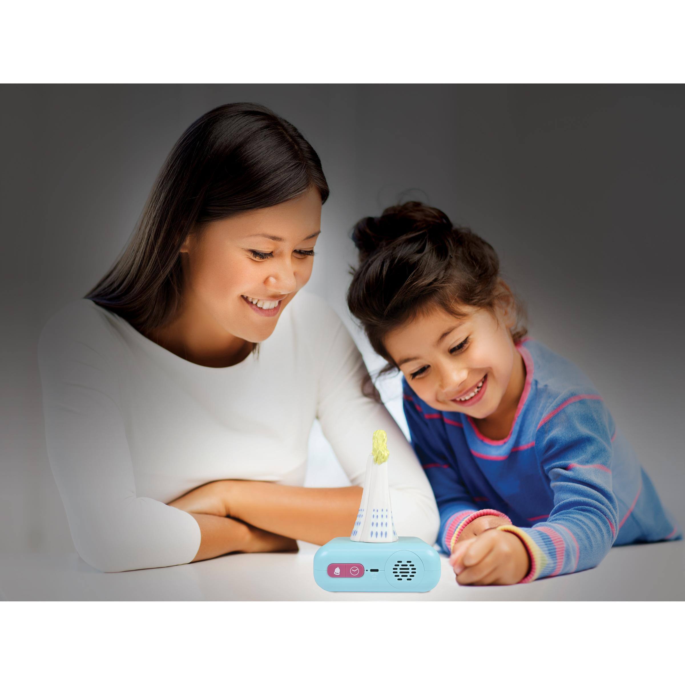 Alt View 10. Lexibook - Digital alarm clock with 3D Elsa night light. Bluetooth speaker and sound effects - BLUE.