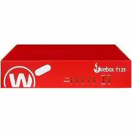 WatchGuard - Firebox T125 Network Security/Firewall Appliance - Policy Management - 5 Port - 2.5 Gigabit Ethernet, Gigabit - Black