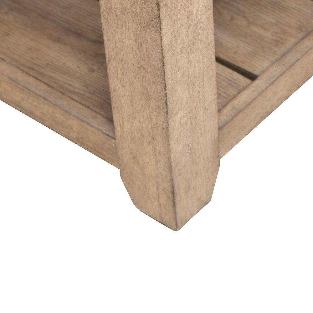 Alt View 3. Liberty Furniture Industries - Millstone Cocktail Table with Unique Tile Top for Living Room - Nutmeg Oak Wood - Nutmeg.