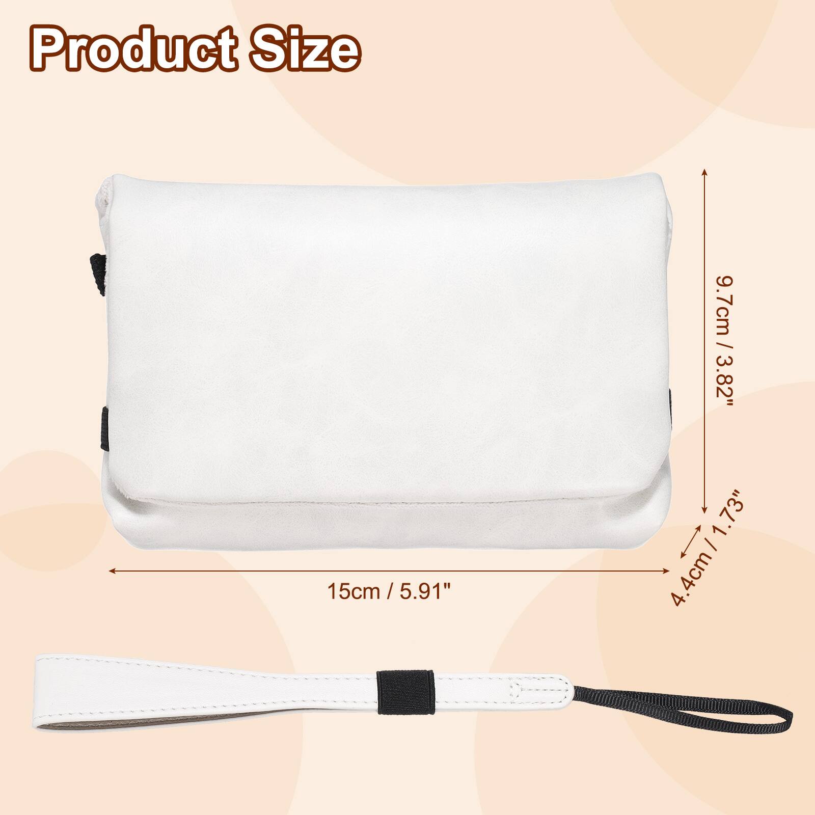 Product Size  
15cm / 5.91"  
9.7cm / 3.82"  
4.4cm / 1.73"