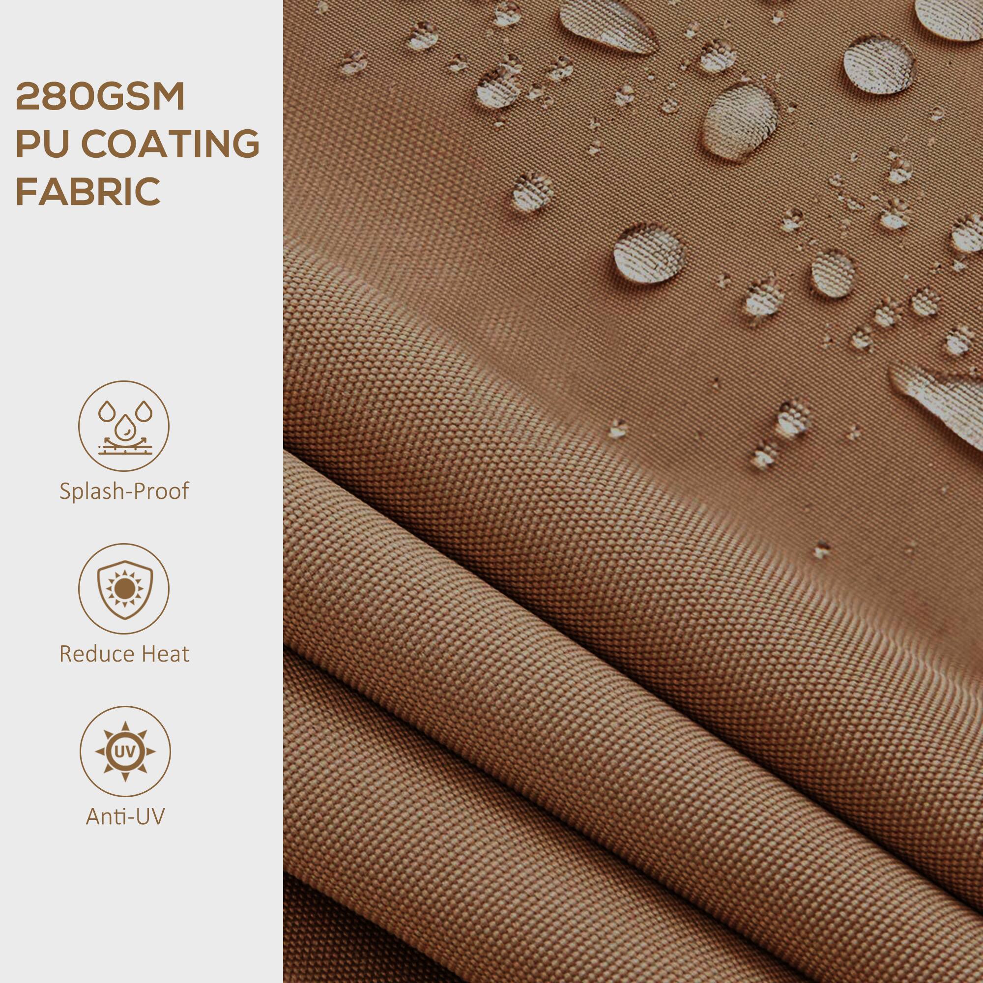 280GSM PU COATING FABRIC
Splash-Proof
Reduce Heat
Anti-UV