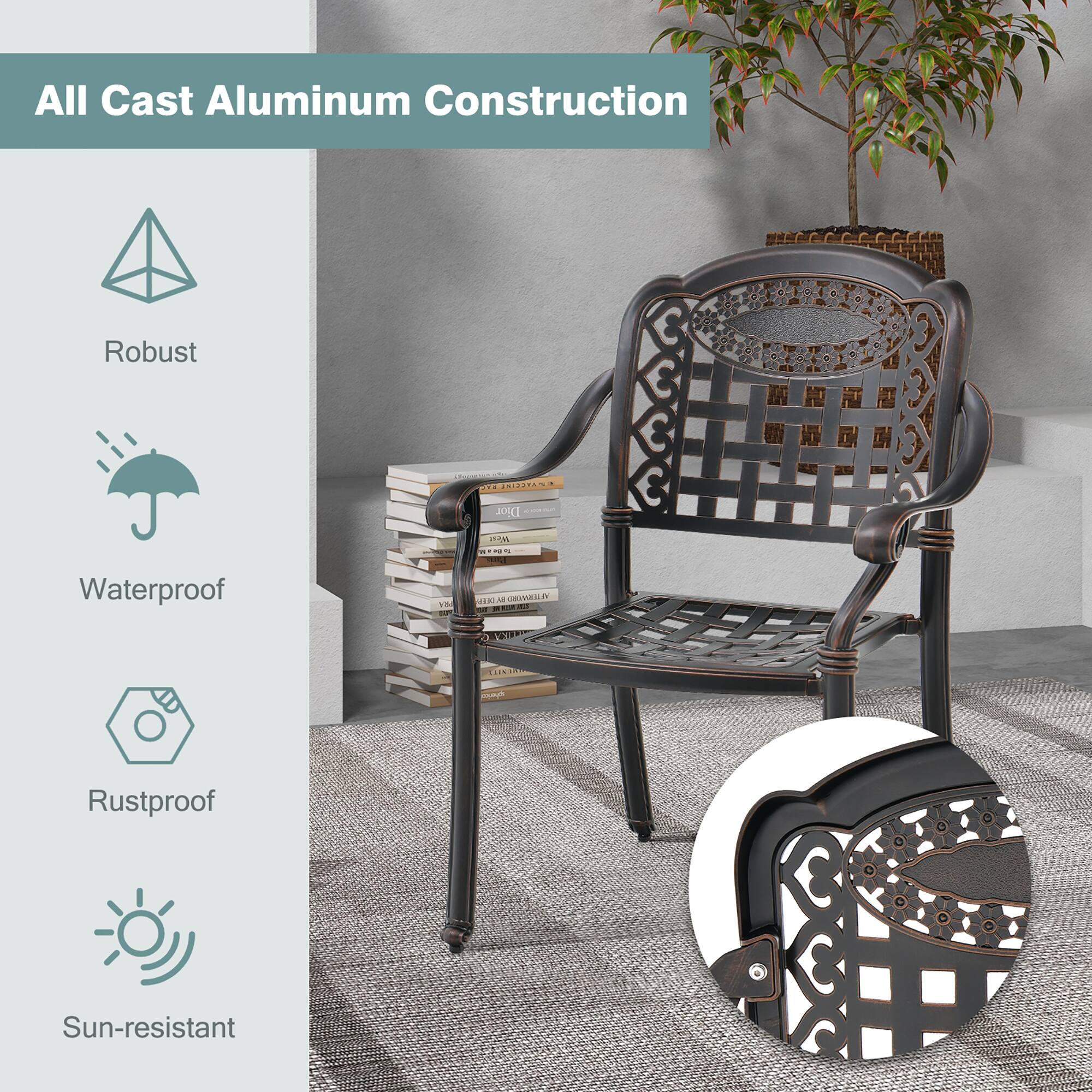 All Cast Aluminum Construction

- Robust
- Waterproof
- Rustproof
- Sun-resistant