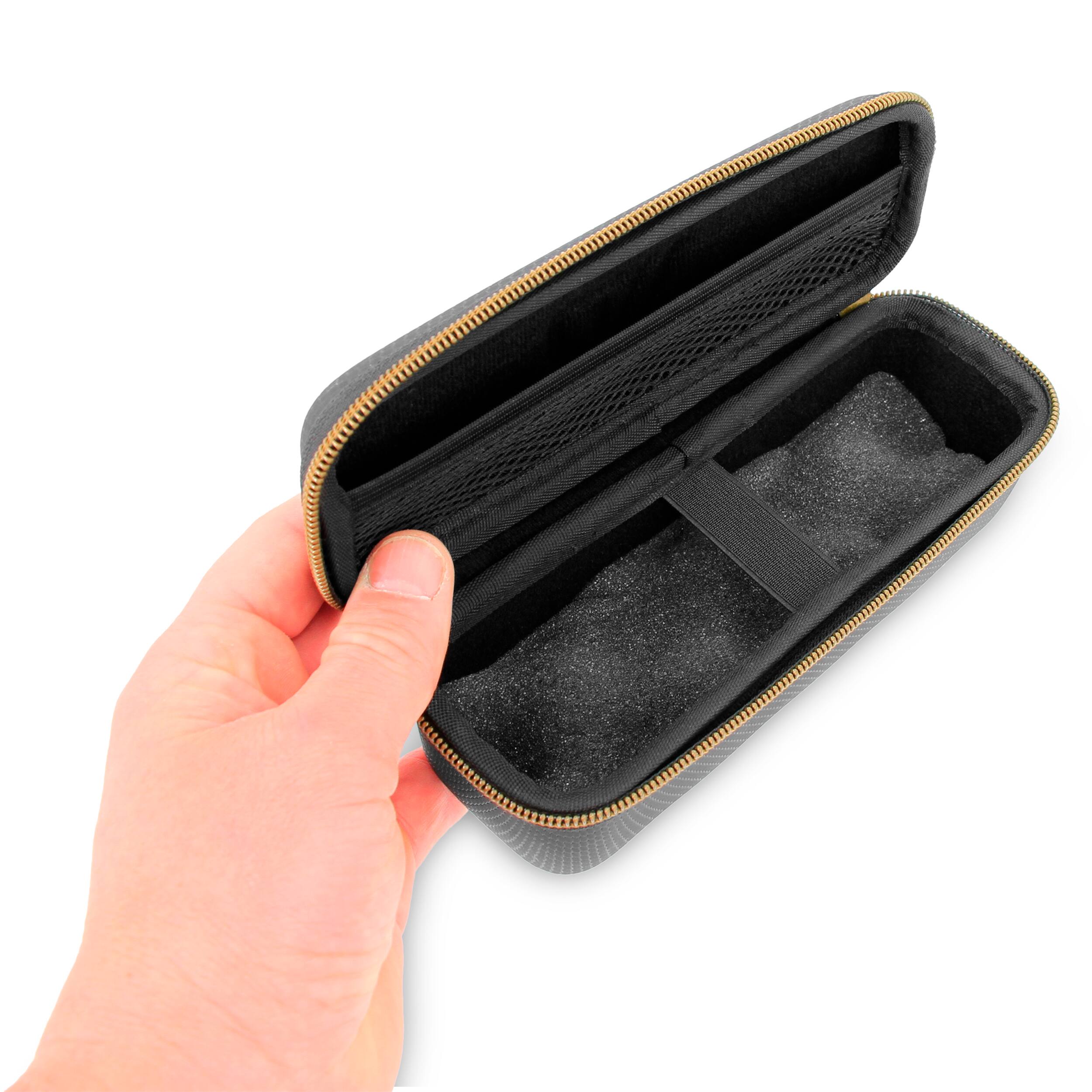 Left. CASEMATIX - Electronics Carrying Case fits Logitech Spotlight 2 Presentation Remote – Hard Shell EVA Travel Storage Case.