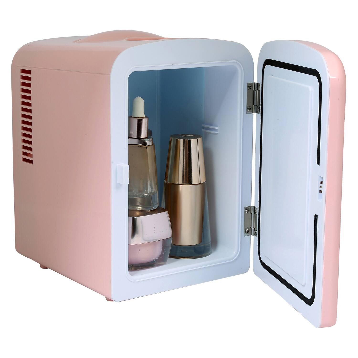 Alt View 9. Frigidaire - 6-Can Mini Fridge with Can Holder on Top - Pink.