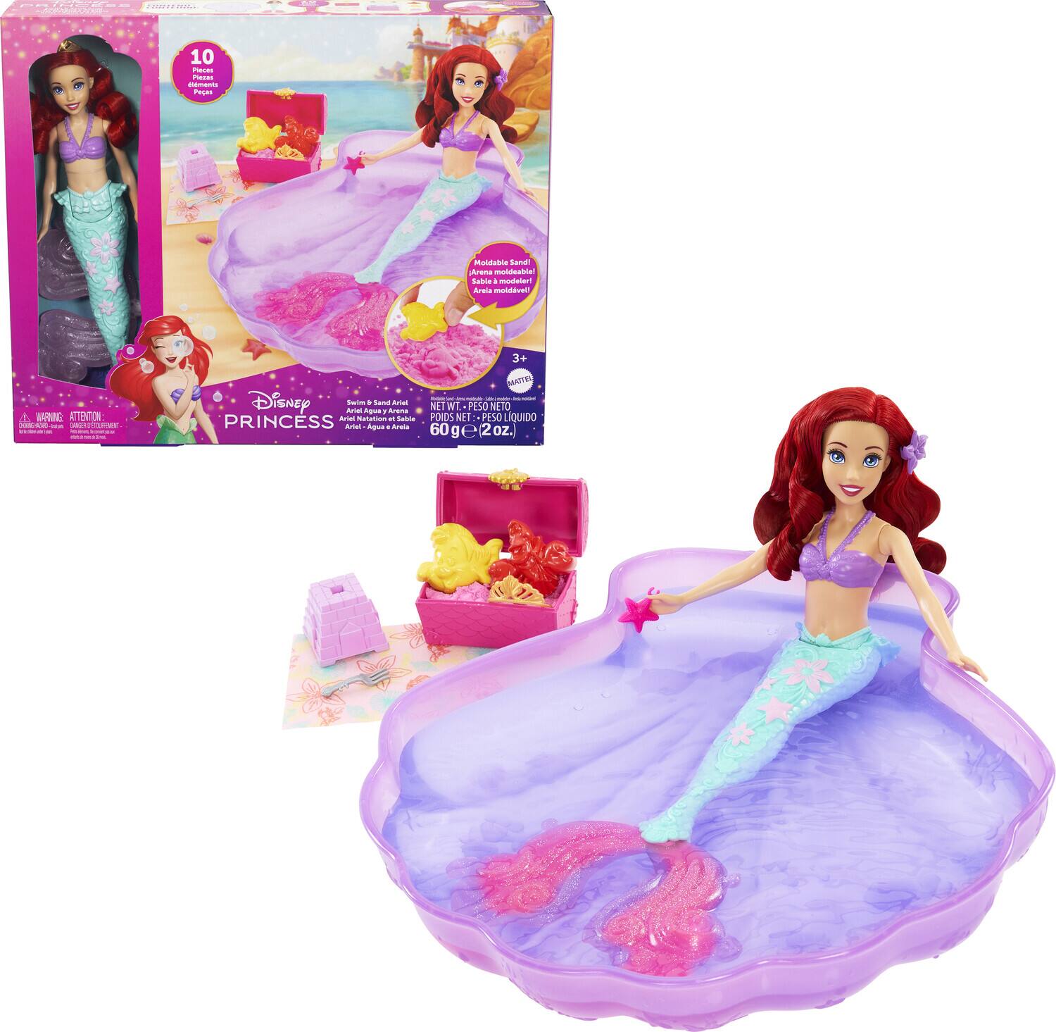 Disney Princess Sand & Swim Ariel Fashion Doll - COLLECTABLES - Mattel
