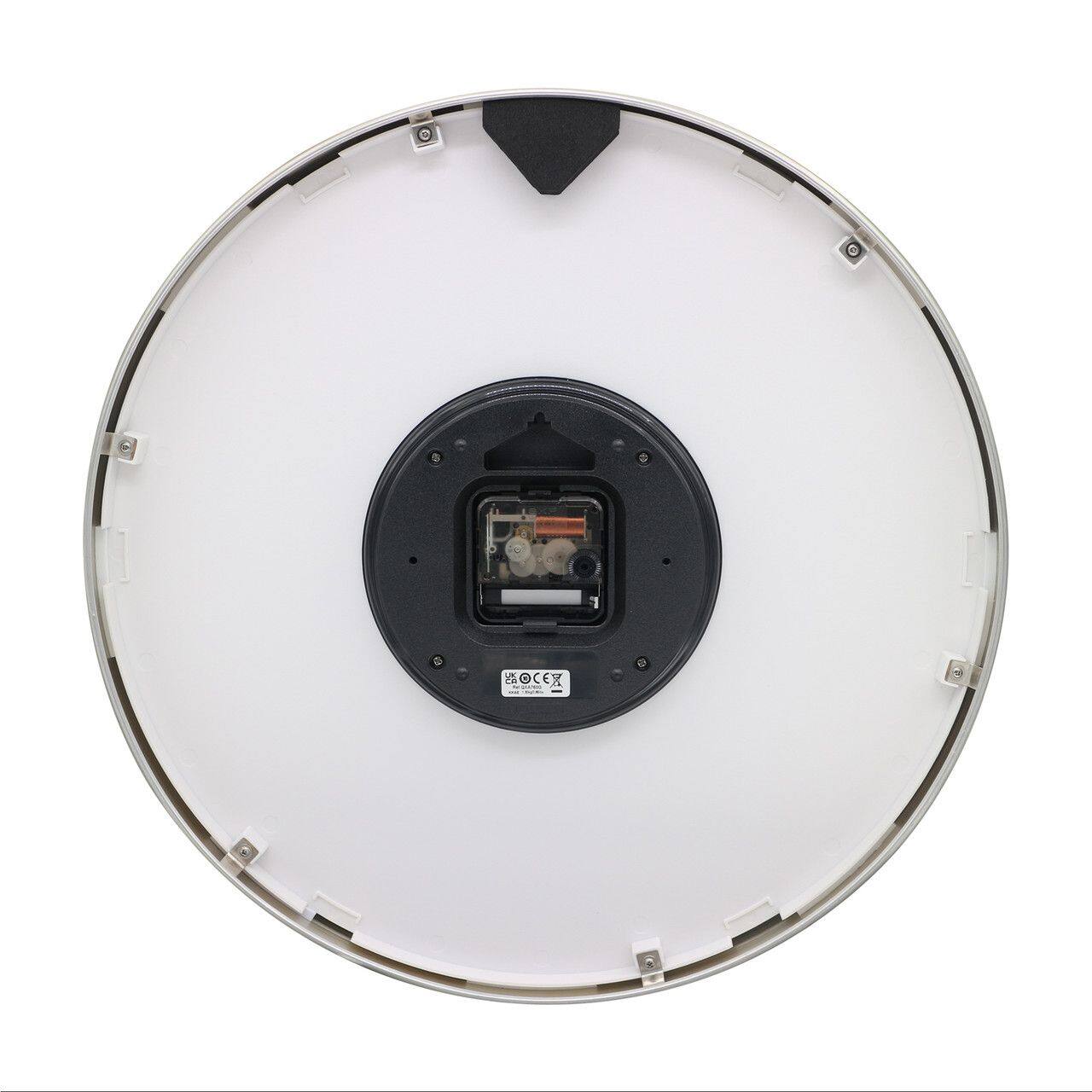 Left. Seiko - Seiko 16" Carrara Wall Clock, Gold & White - Gold Tone Metalic.