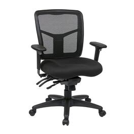 FurniFact - Ergonomic Mesh Office Chair – Mid-Back Task Chair With Mesh Seat - Brown
