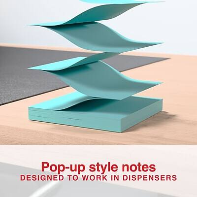 Pop-up style notes  
DESIGNED TO WORK IN DISPENSERS