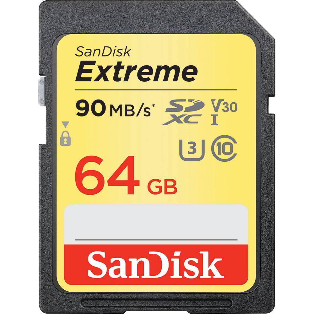 SanDisk Extreme 90 MB/s* V30 XC I 64 GB 10 SanDisk