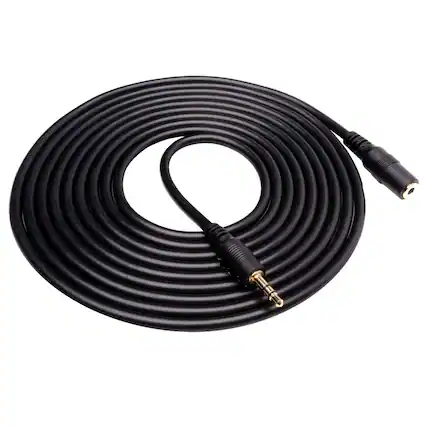 Front. MOVO - Movo MC10 3.5mm TRS Female to Male Extension Cable - 10ft.