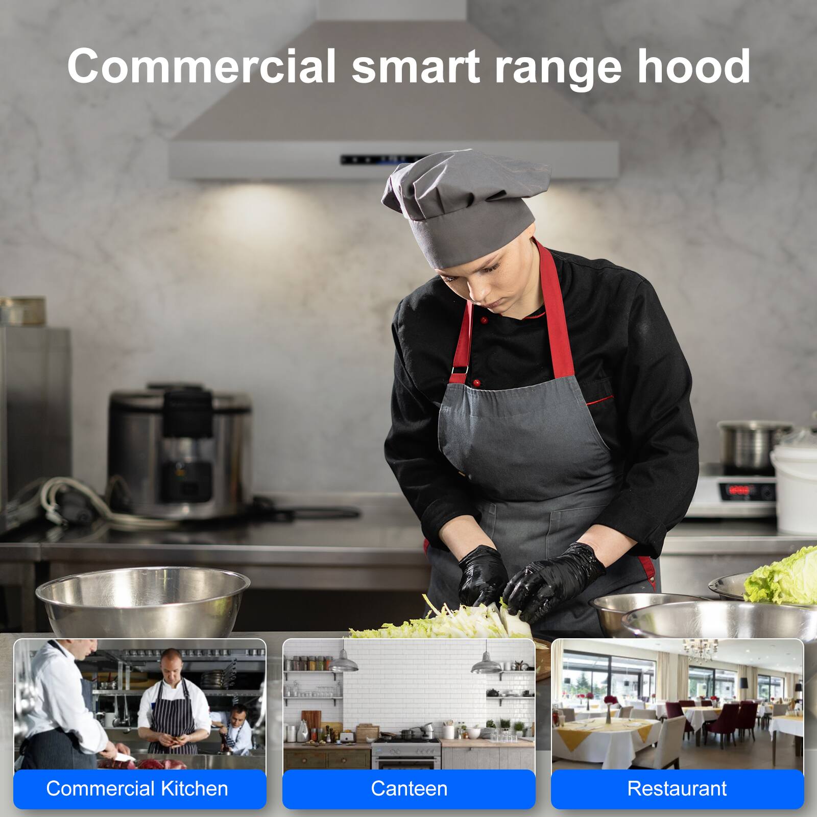 Commercial smart range hood

Commercial Kitchen
Canteen
Restaurant