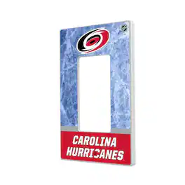 Keyscaper - Carolina Hurricanes Wordmark Single Rocker Lightswitch Plate - Multicolor