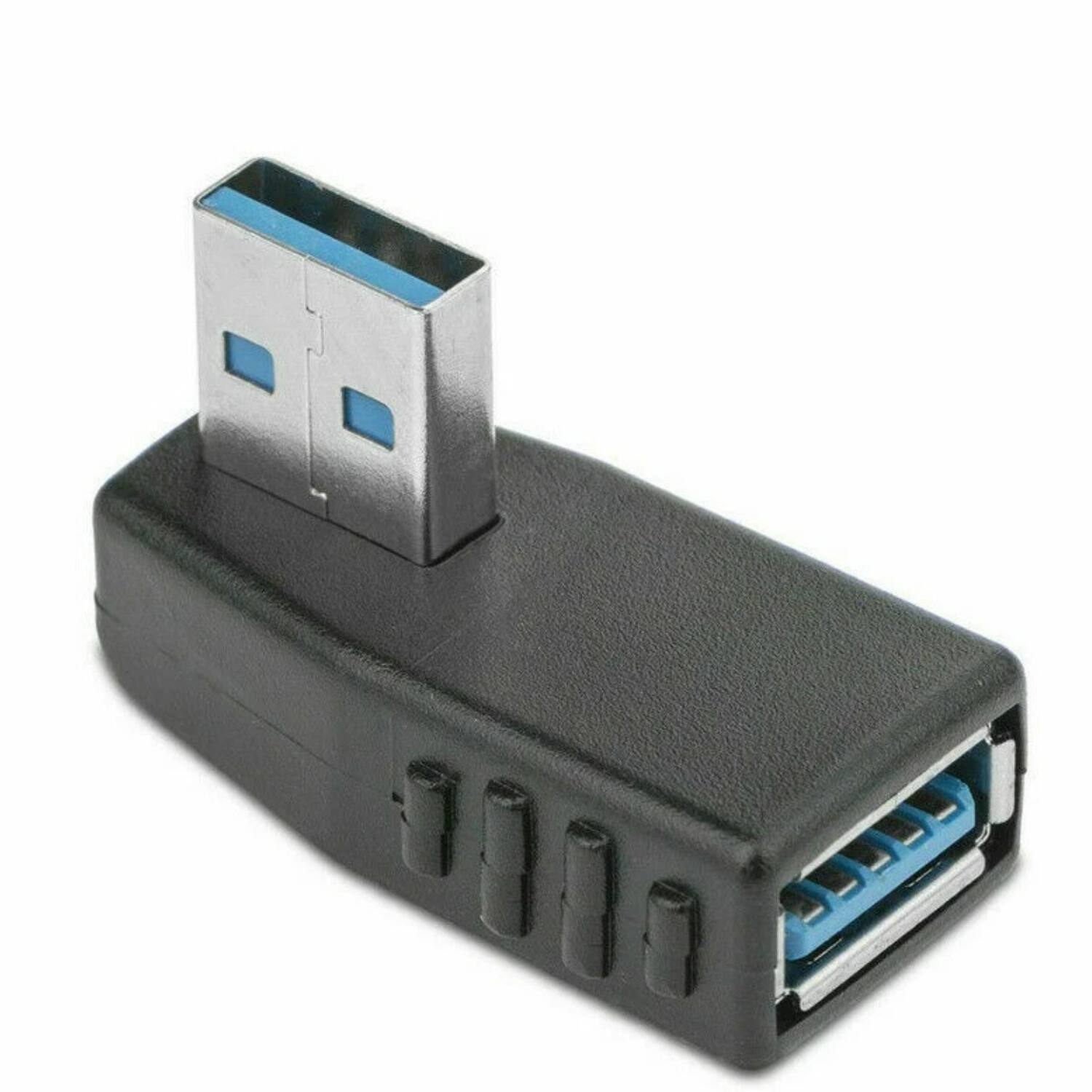 Angle. Stock Preferred - 90° Right Angle Adapter Plug - Black.