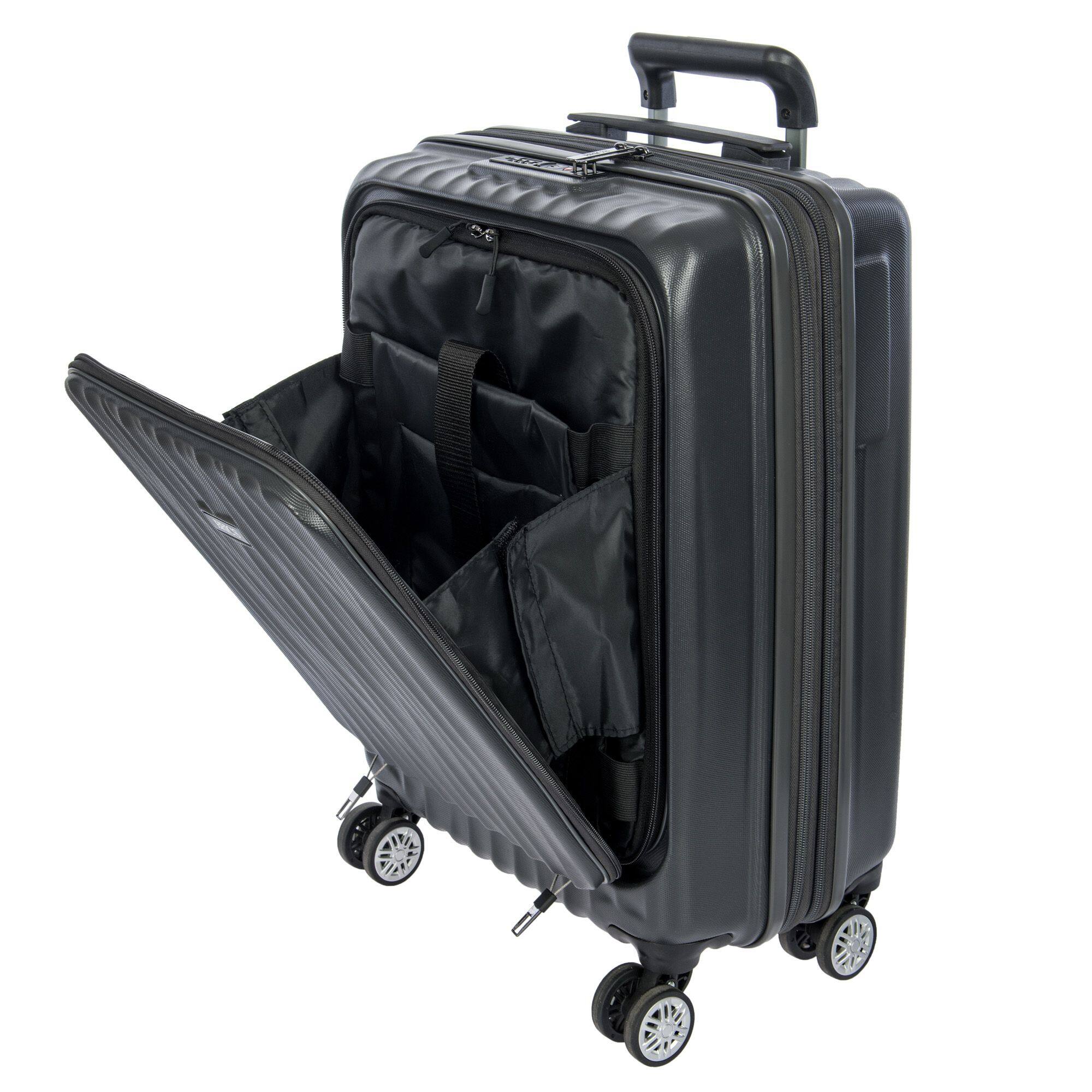 Bric's Cervia 3 Piece Spinner Set, Dark Grey Dark Gray BRIC
