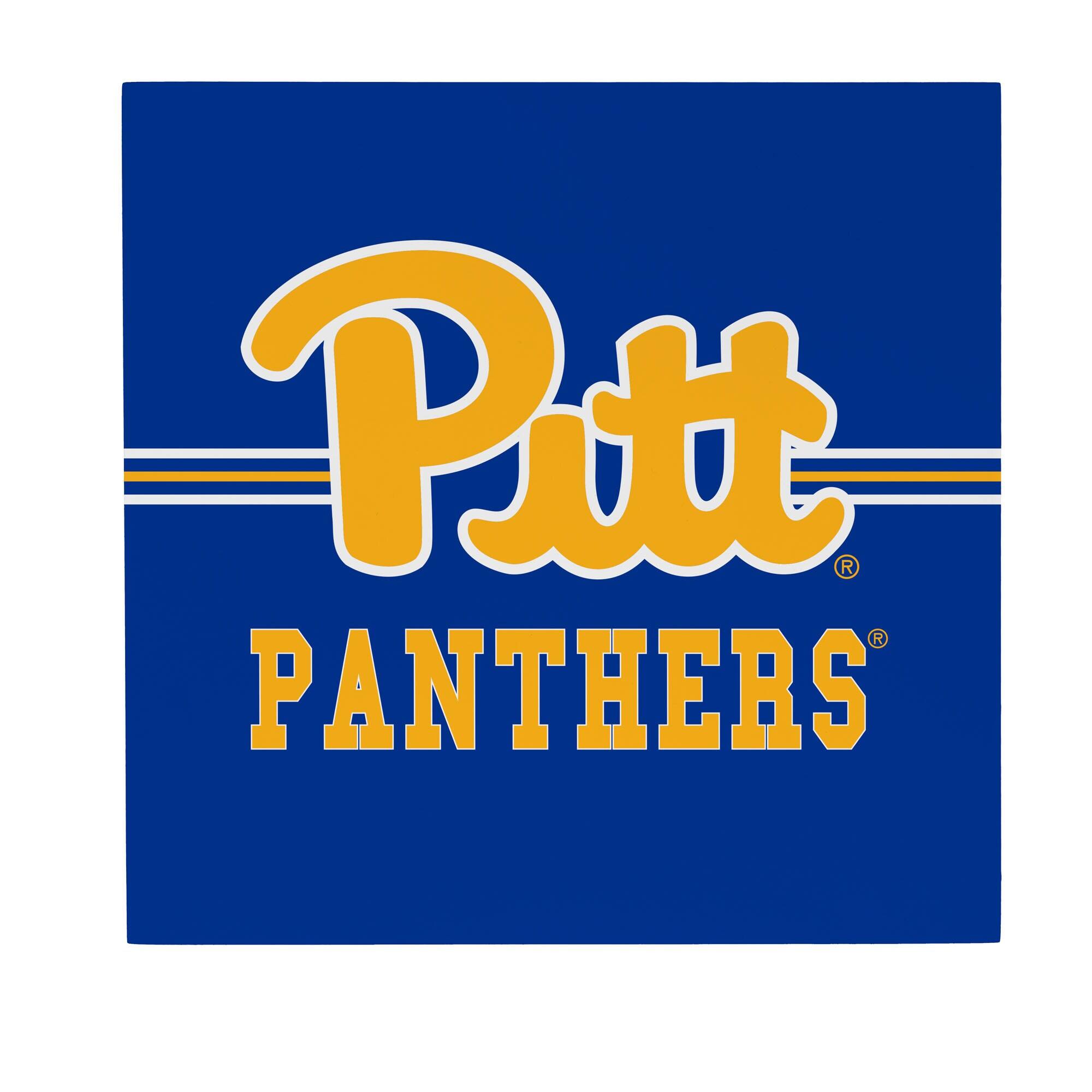Pitt Panthers 12" x 12" Wood Wall Sign