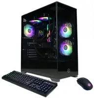 CyberPowerPC - Gamer Supreme Gaming Desktop - Intel Core i7-14700KF - 32GB Memory - NVIDIA GeForce RTX 5060 Ti 16GB - 2TB PCIe 4.0 SSD - Black - Front_Zoom
