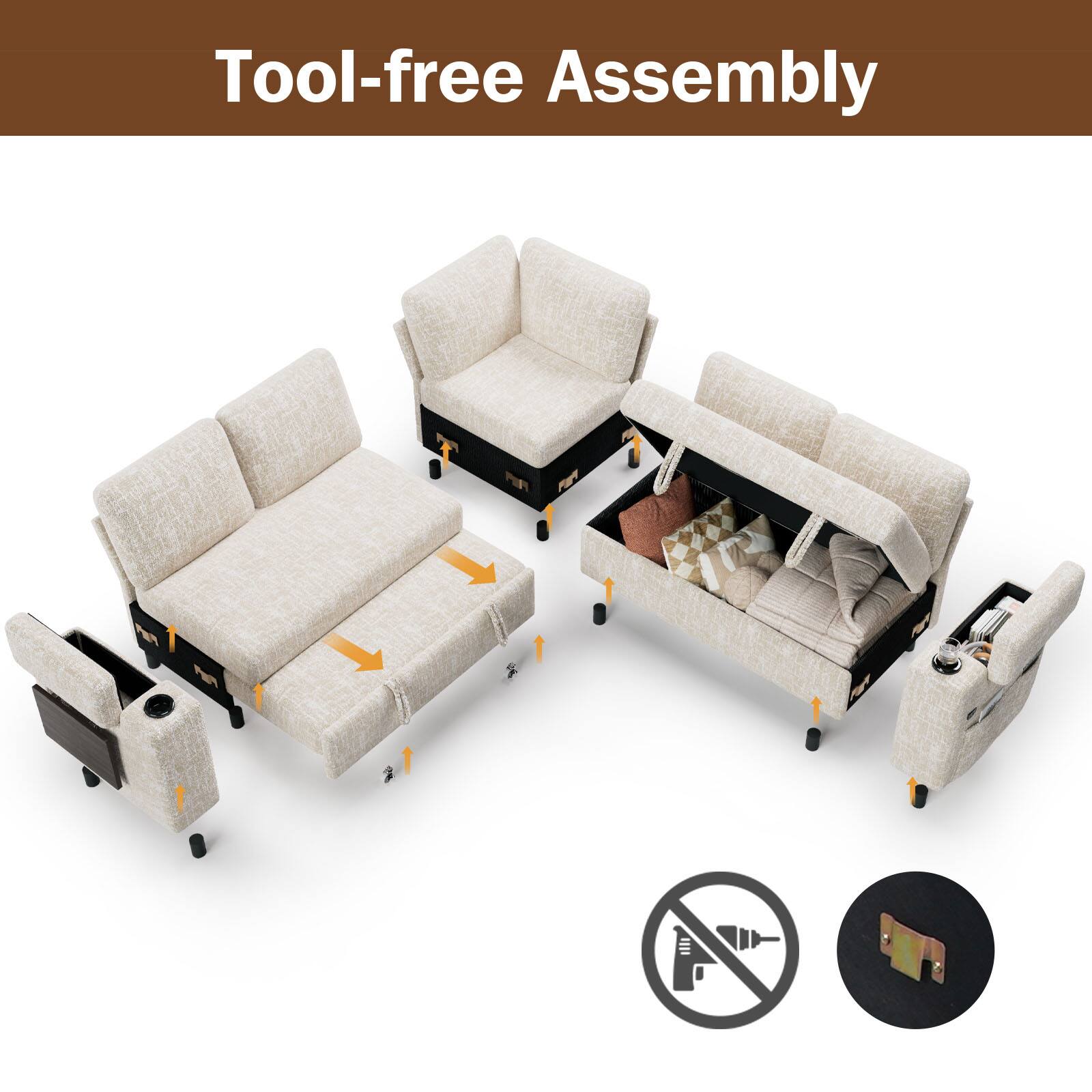 Tool-free Assembly
