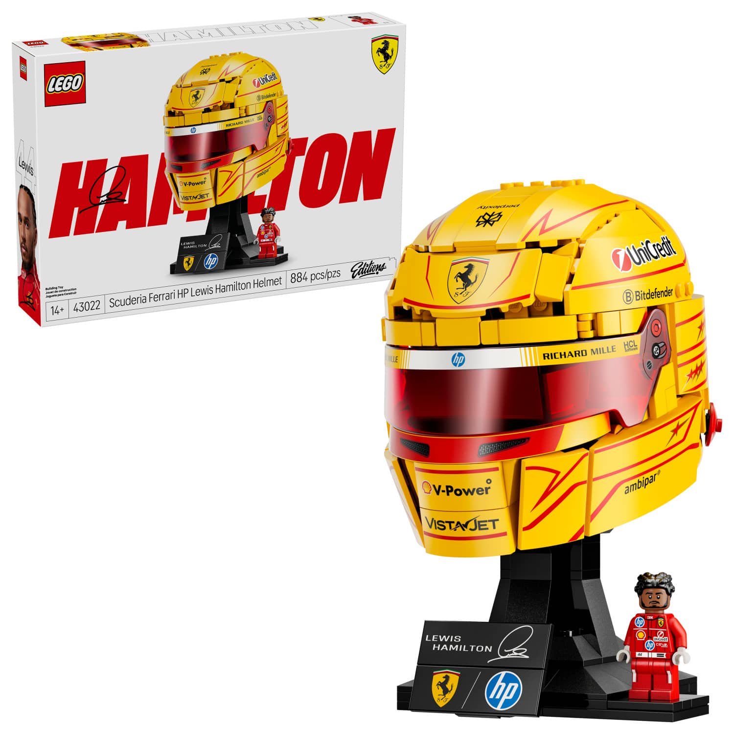 LEGO - Editions Scuderia Ferrari HP Lewis Hamilton Helmet 43022