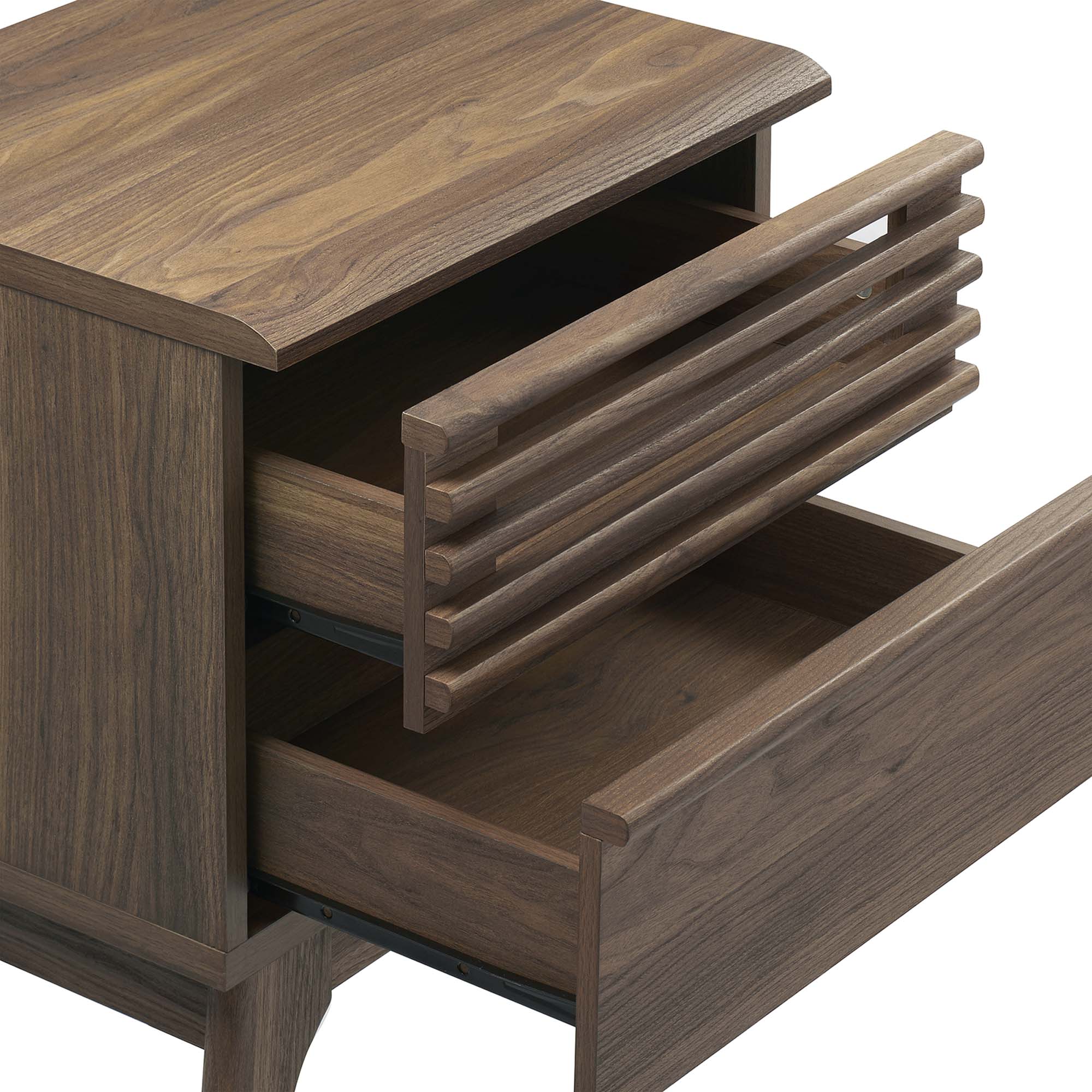 Alt View 3. Modway - Render Nightstand by Modway - Walnut.