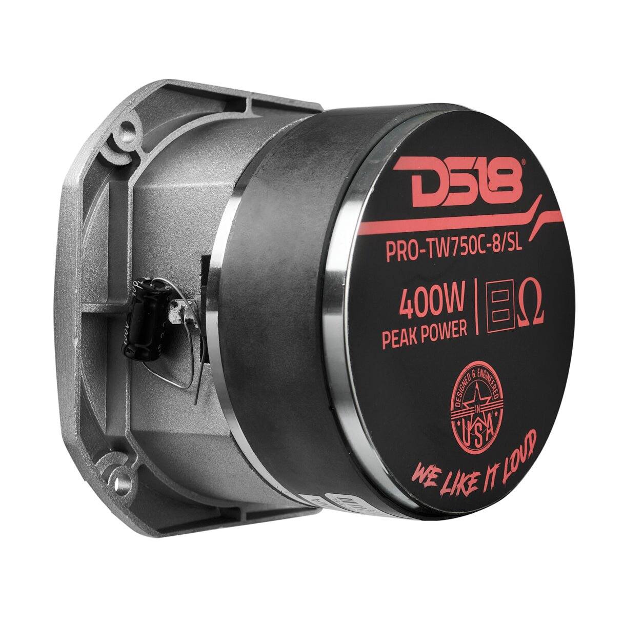 D518 PRO-TW750C-8/SL  
400W PEAK POWER  
DESIGNED & ENGINEERED IN USA  
WE LIKE IT LOUD