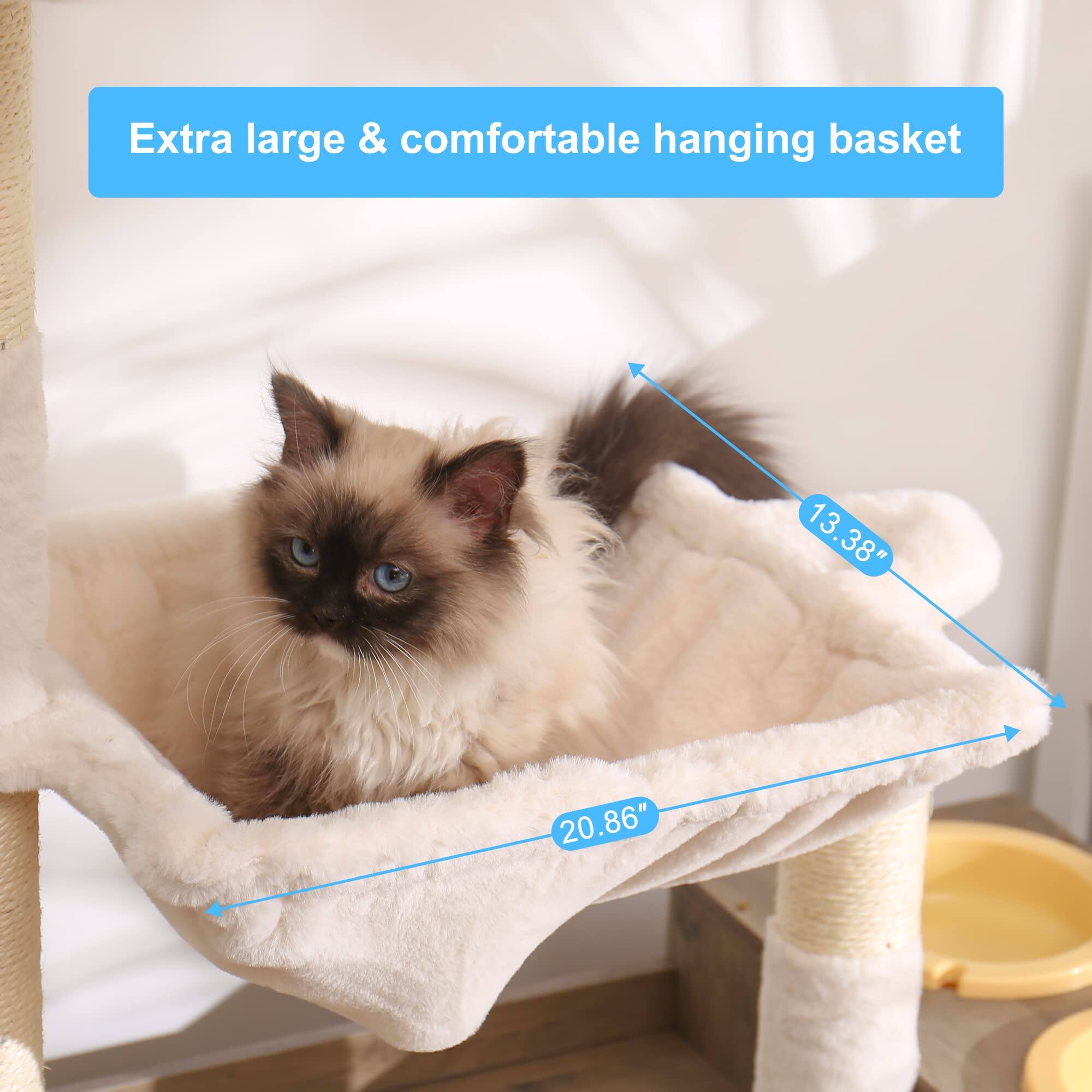 Extra large & comfortable hanging basket

13.38"

20.86"