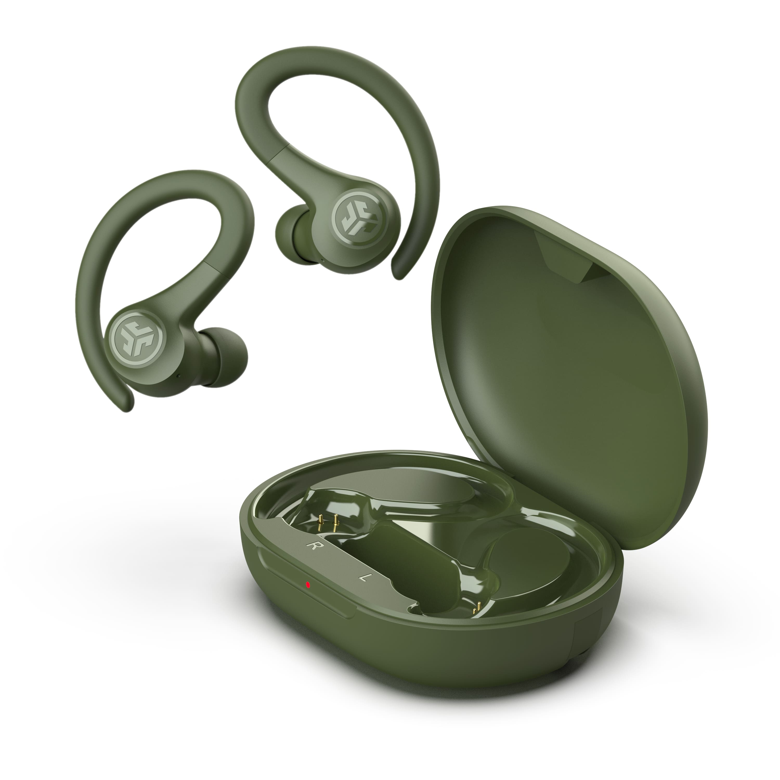 Front Zoom. JLab - Go Air Sport True Wireless Earbuds - Green.