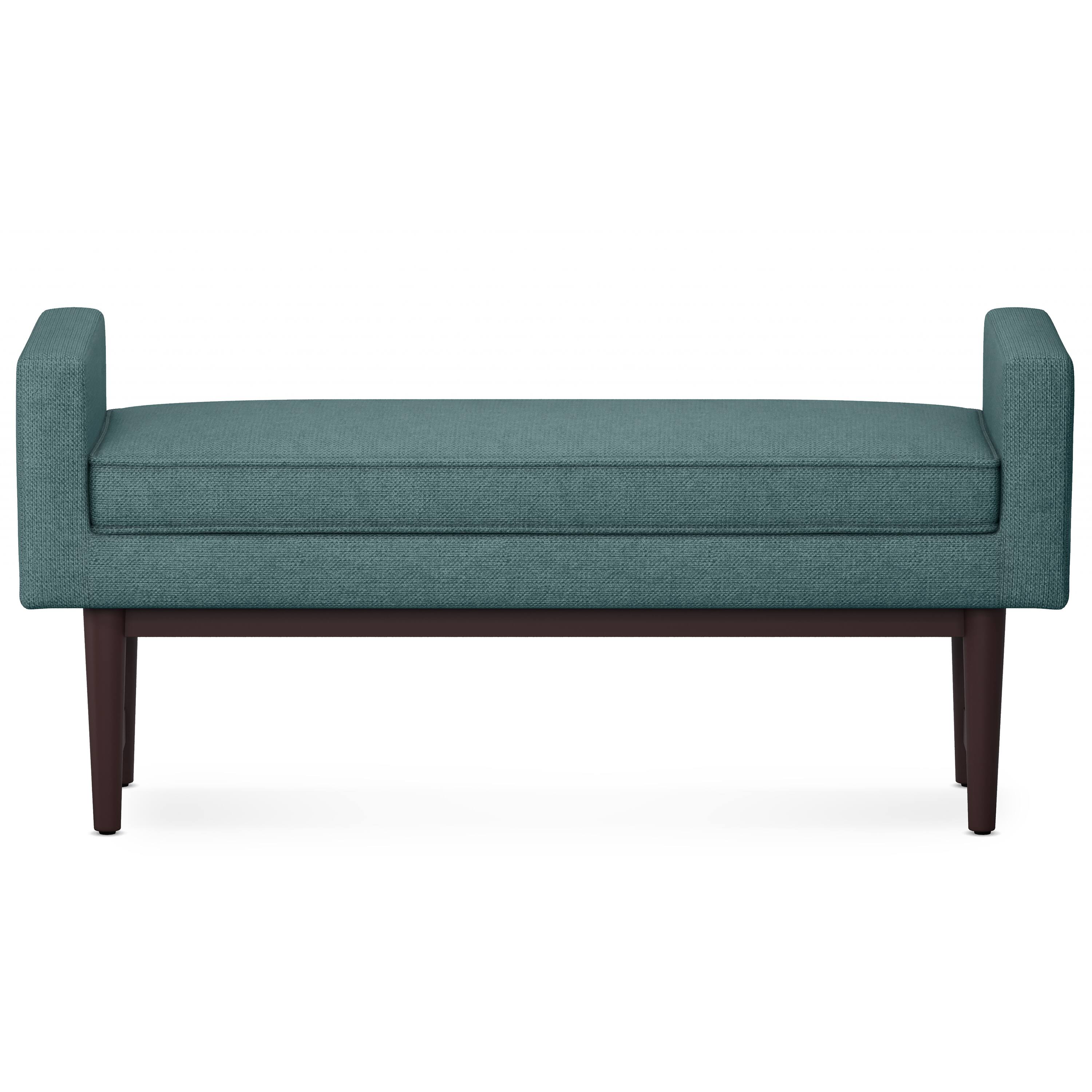 Alt View 2. Simpli Home - Scott SOLID HARDWOOD Ottoman Bench in Smoky Teal - Smoky Teal.
