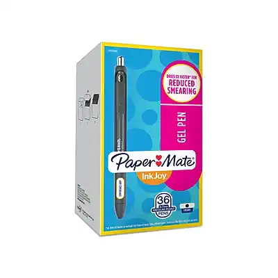 Paper Mate InkJoy 36 Gel Pens
Dries Instantly for Reduced Smearing
Gel Pen