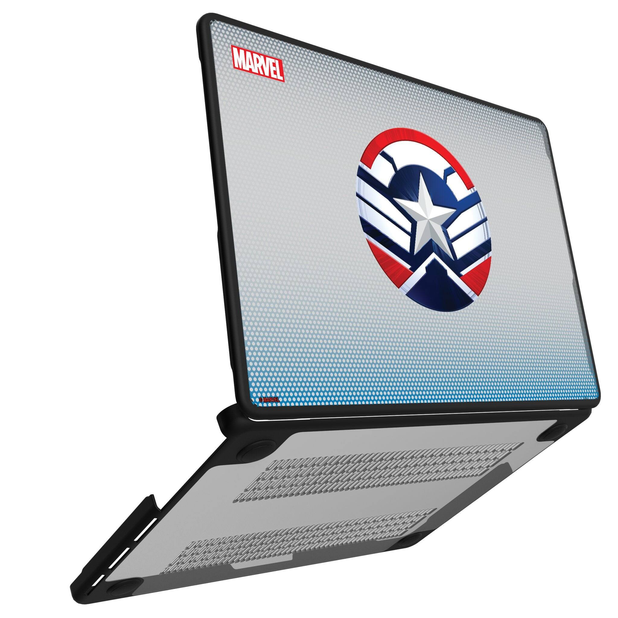 Angle. Keyscaper - Marvel Grid Laptop Case - Apple MacBook Pro (13-inch, 2020) - Sam Wilson Captain America.